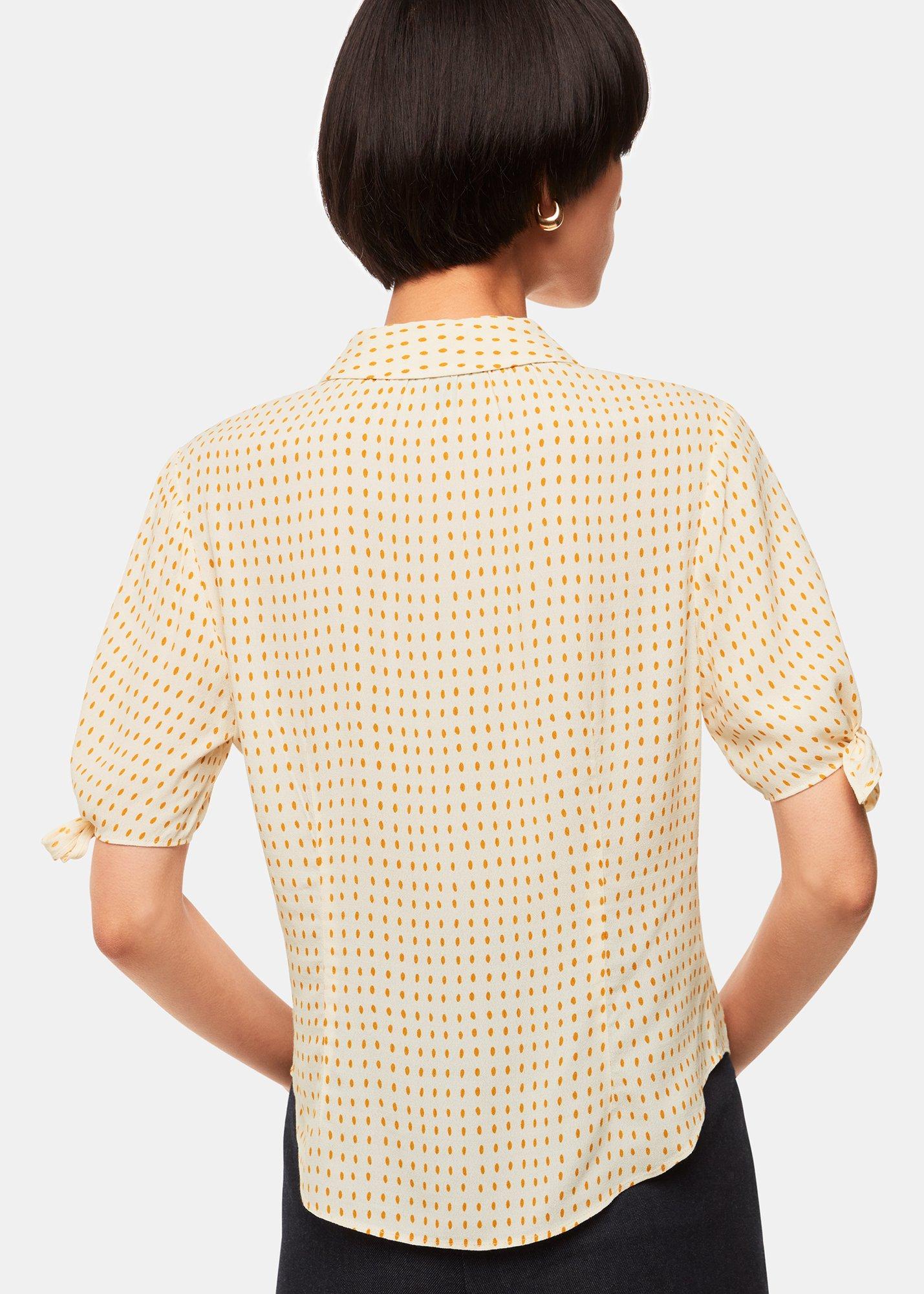 Oval Spot Tie Sleeve Shirt