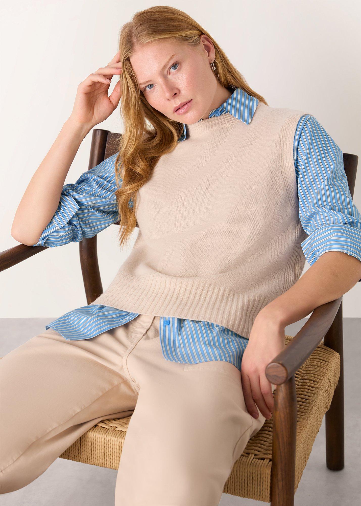 Oversized Fit Stripe Shirt