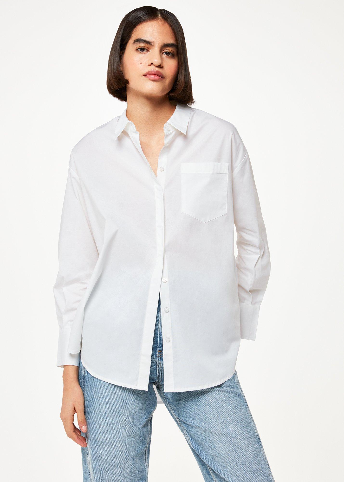 White Oversized Cotton Shirt
