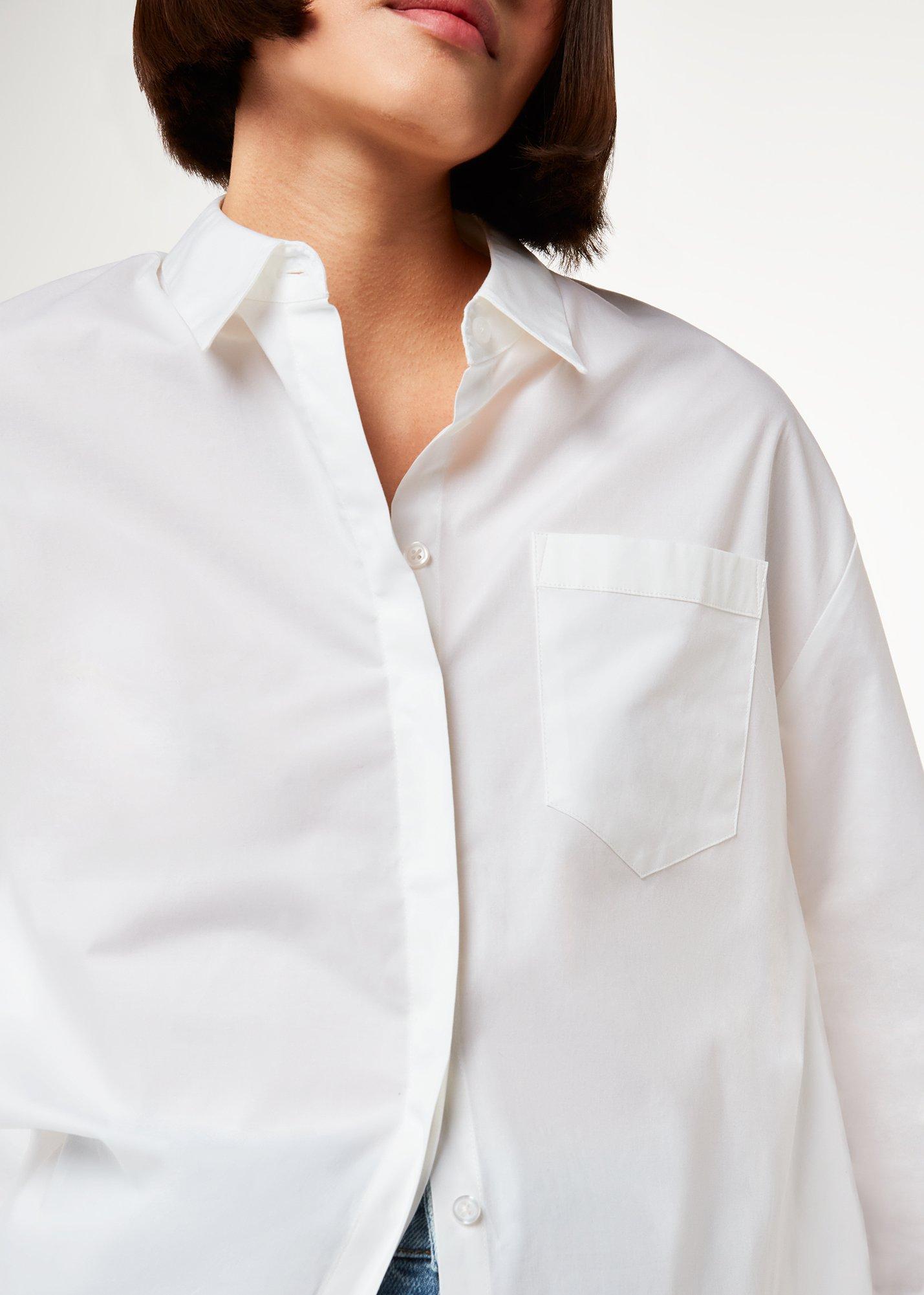 White Oversized Cotton Shirt