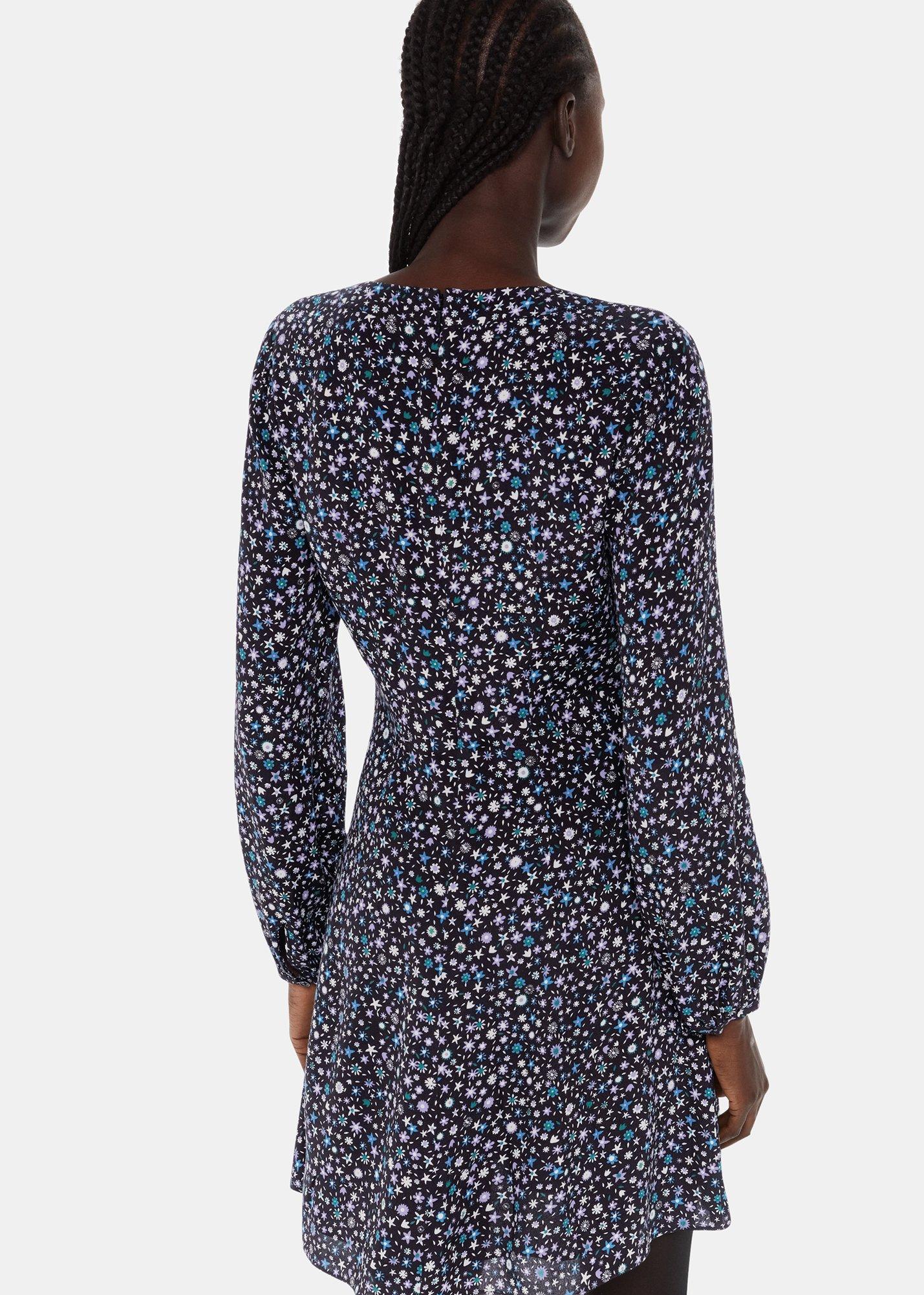 Black Painted Garden Dress