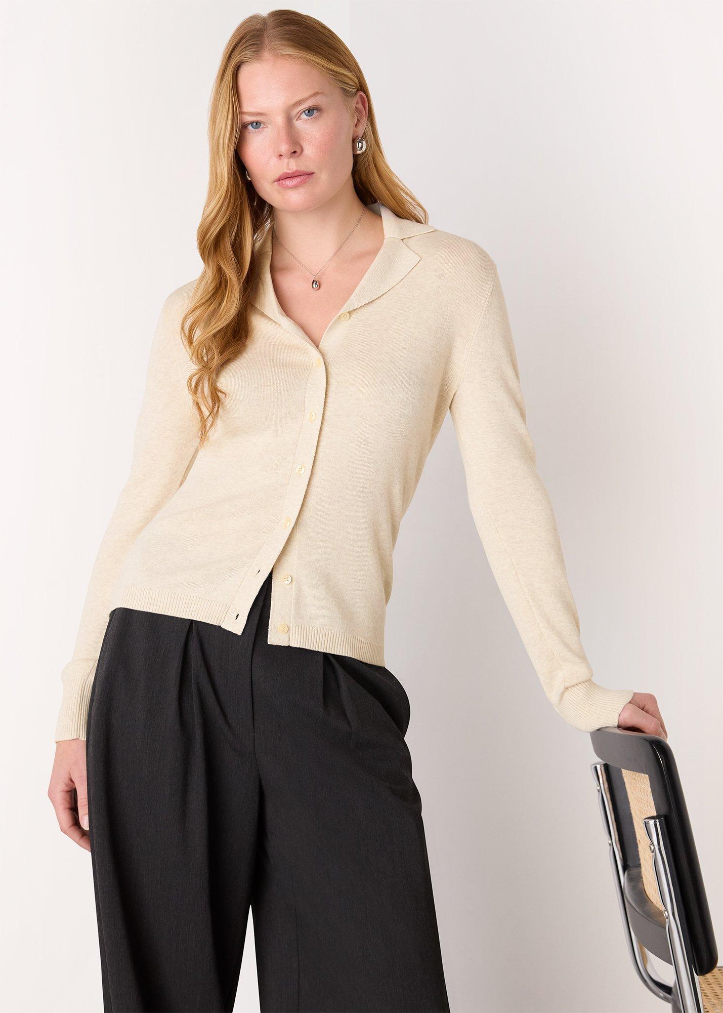 Oatmeal Phoebe Knit Shirt