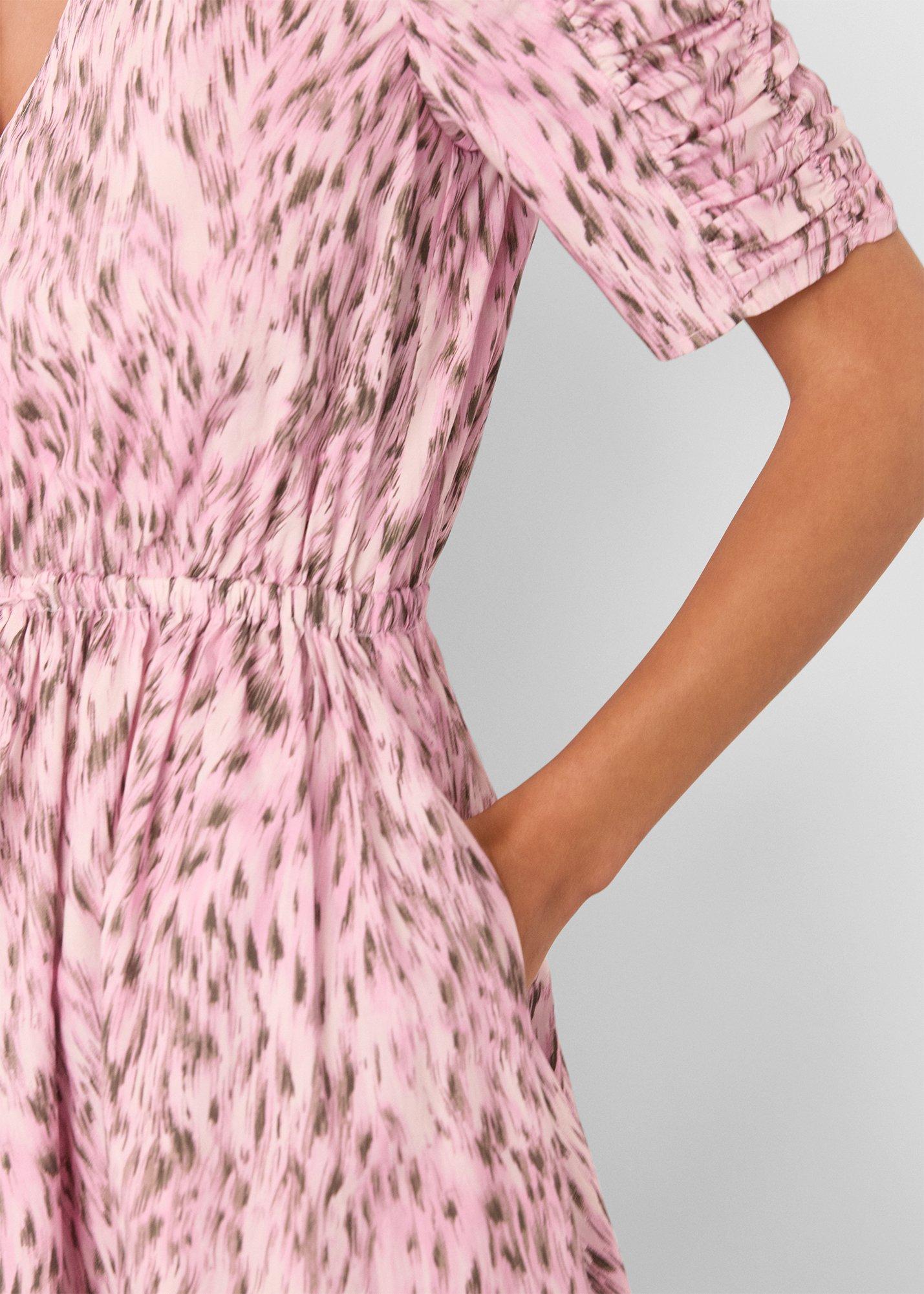Leopard Cotton Midi Dress