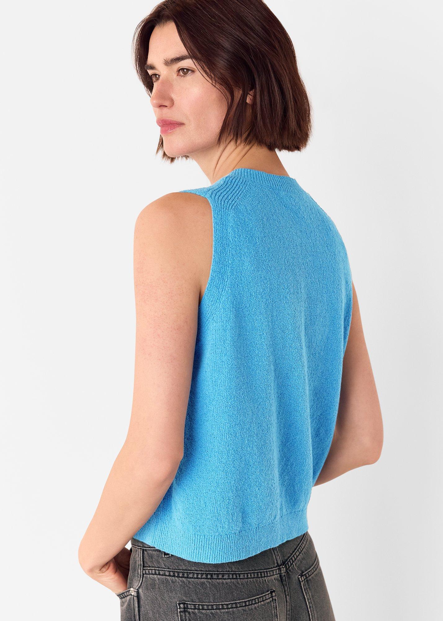 Cotton Boucle Textured Tank