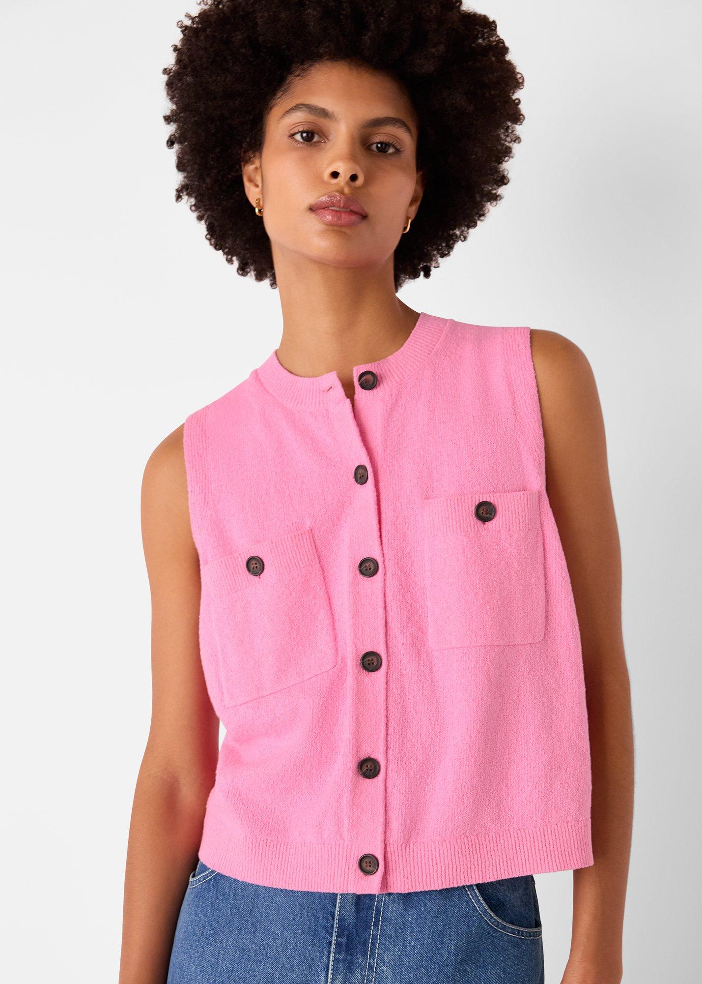 Cotton Boucle Textured Tank