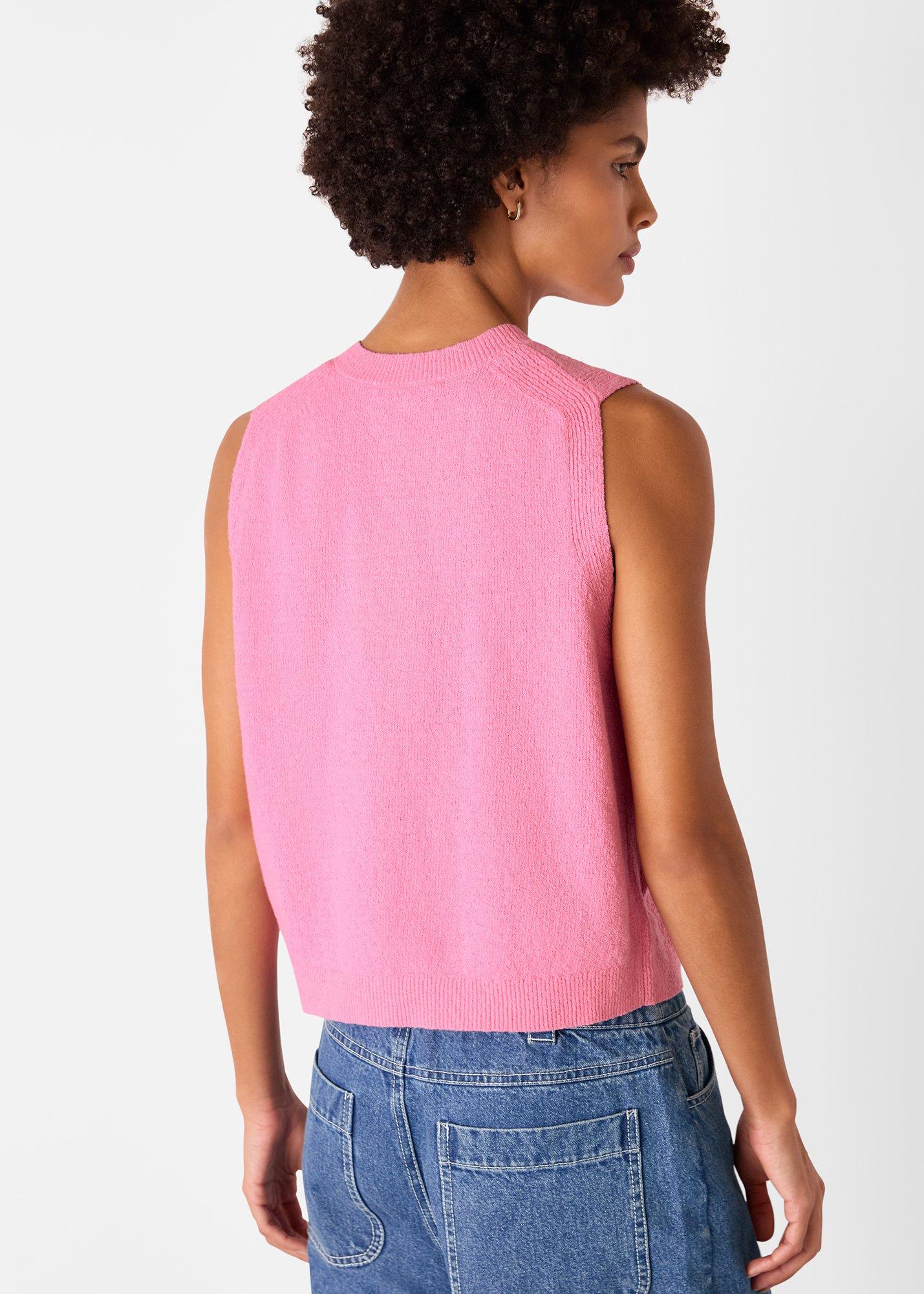 Cotton Boucle Textured Tank