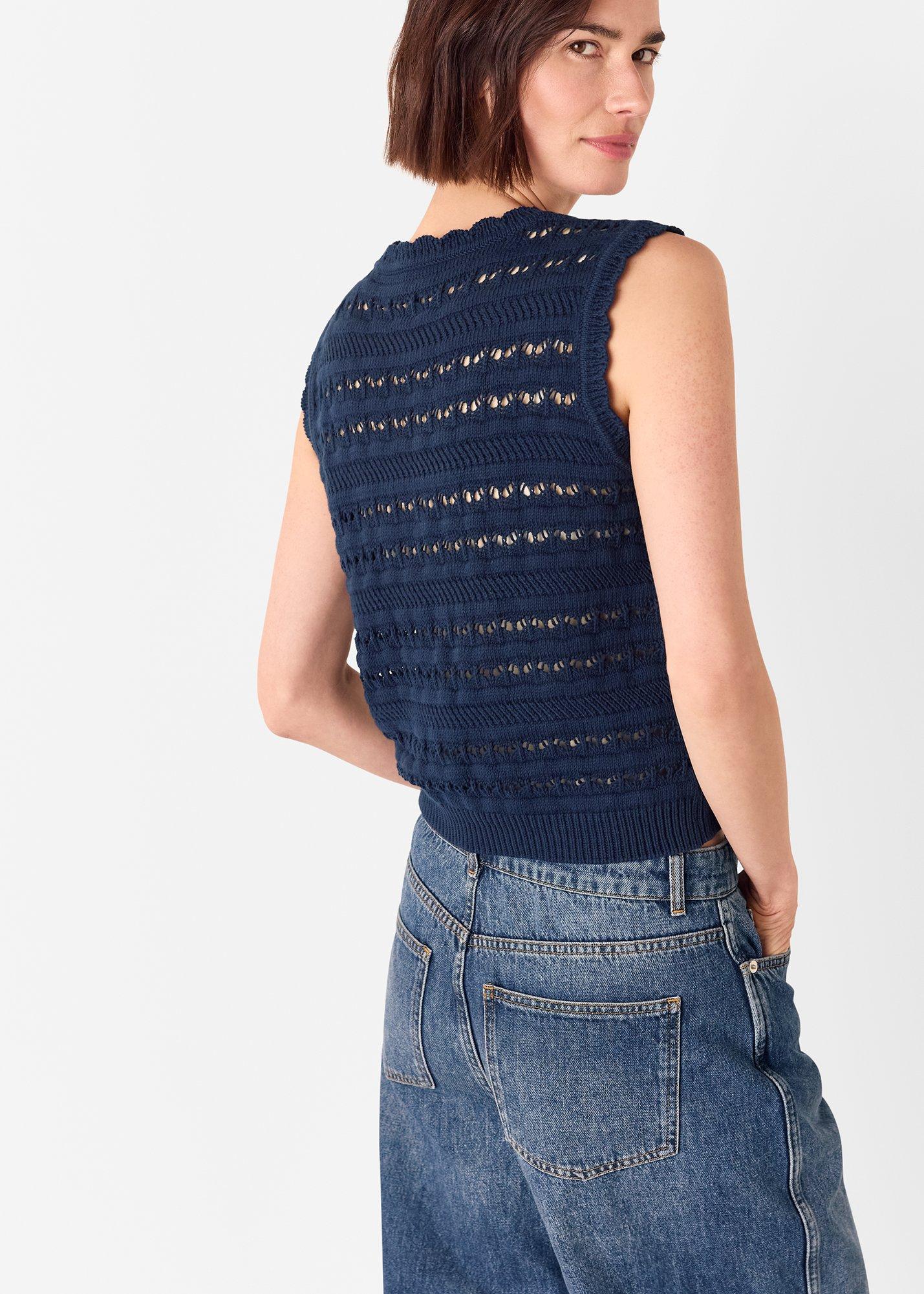 Pointelle Detail Tank