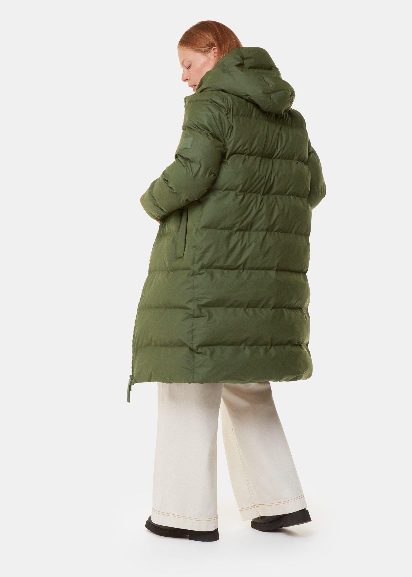 Dark Green Rains Alta Longer Puffer