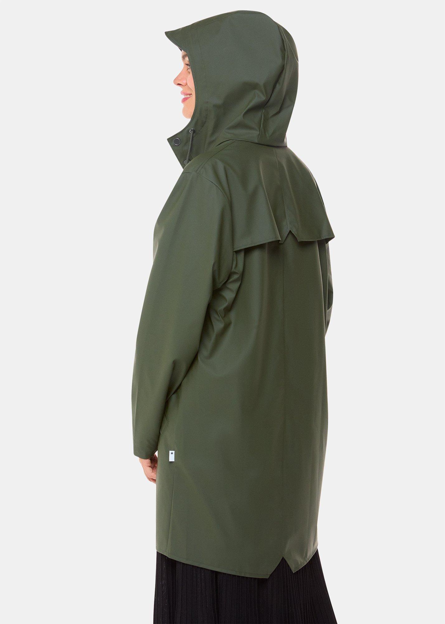 Dark Green Rains Long Jacket