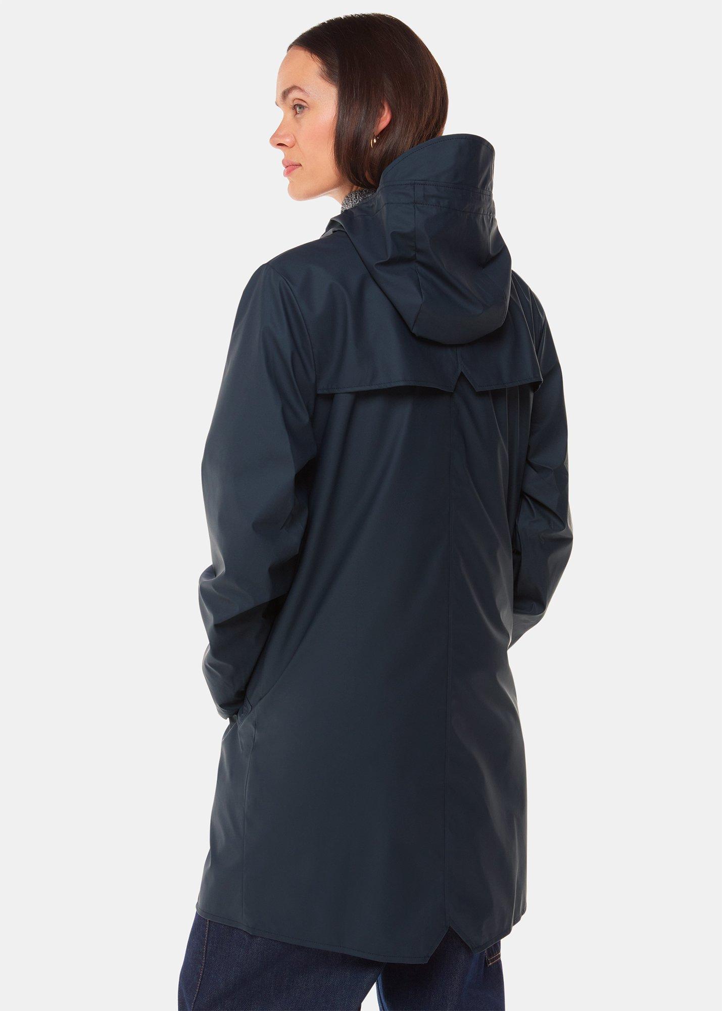 Navy Rains Long Jacket