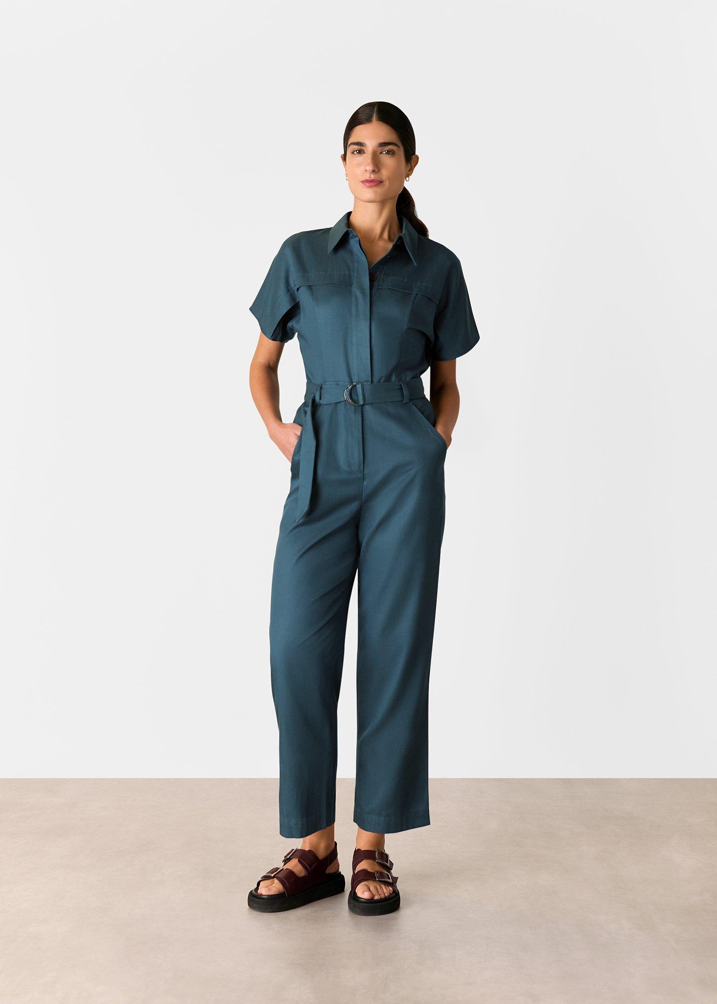 Relaxed Shoulder Seam Jumpsuit