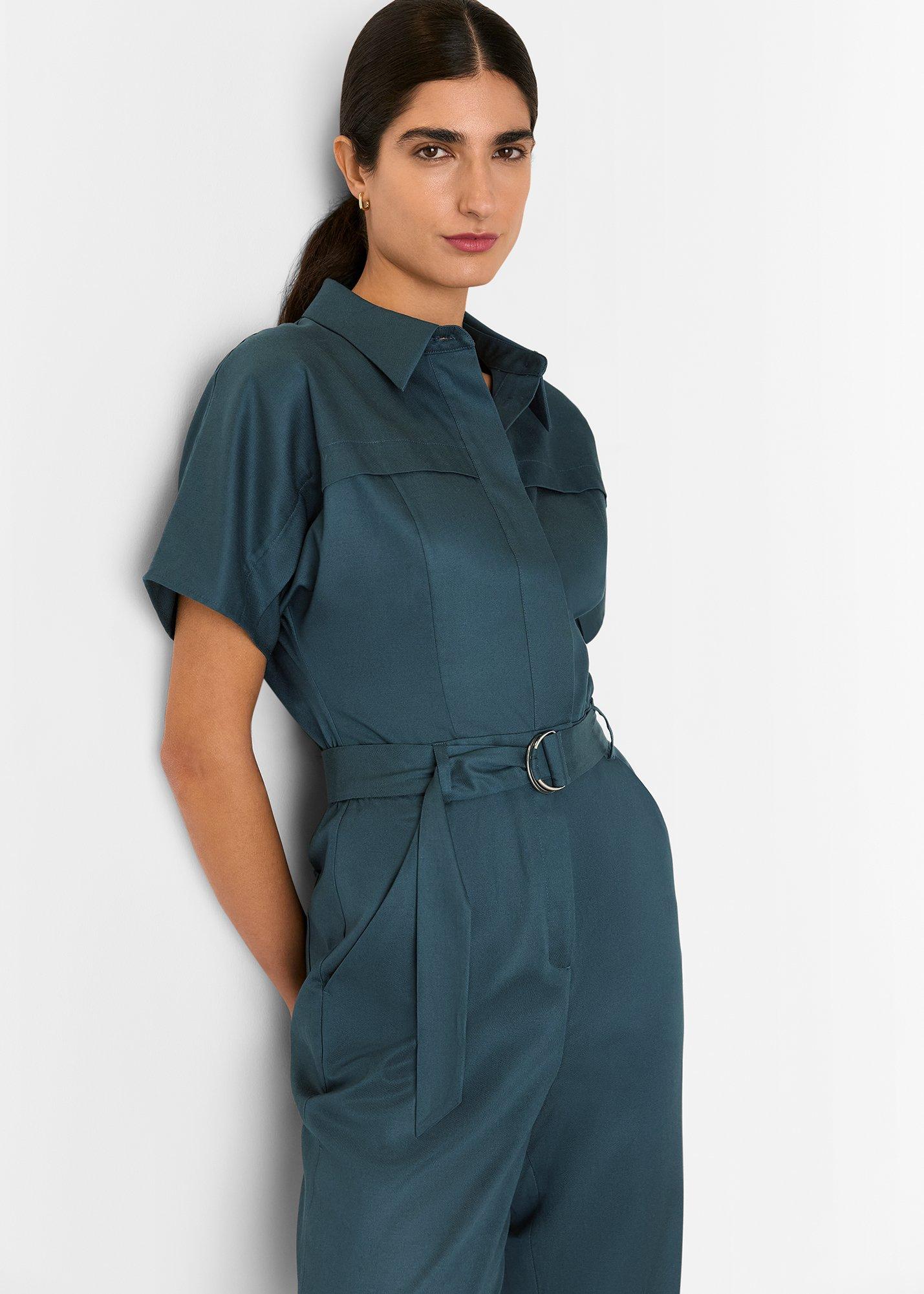 Relaxed Shoulder Seam Jumpsuit