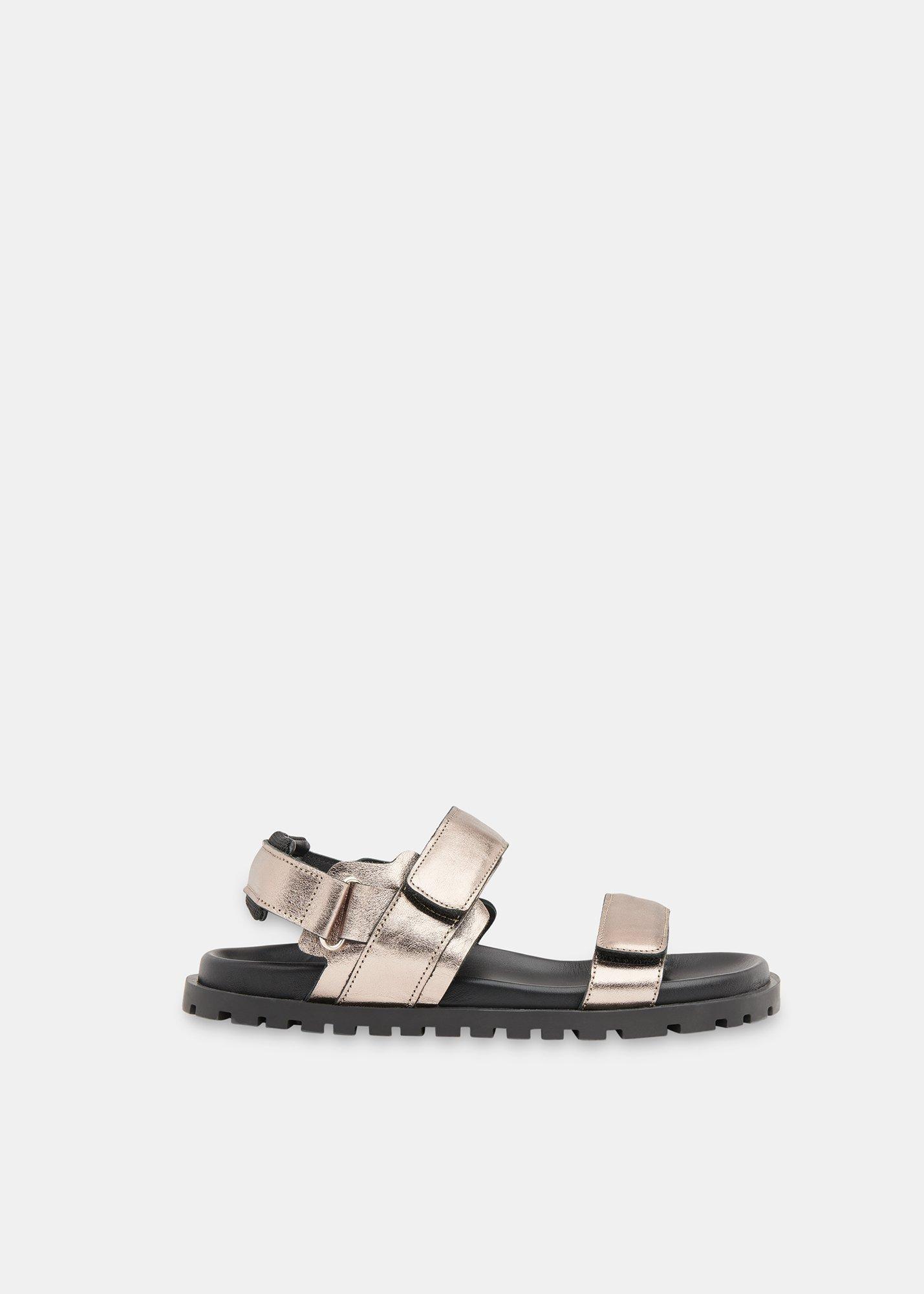 Pewter Ria Sporty Velcro Sandal