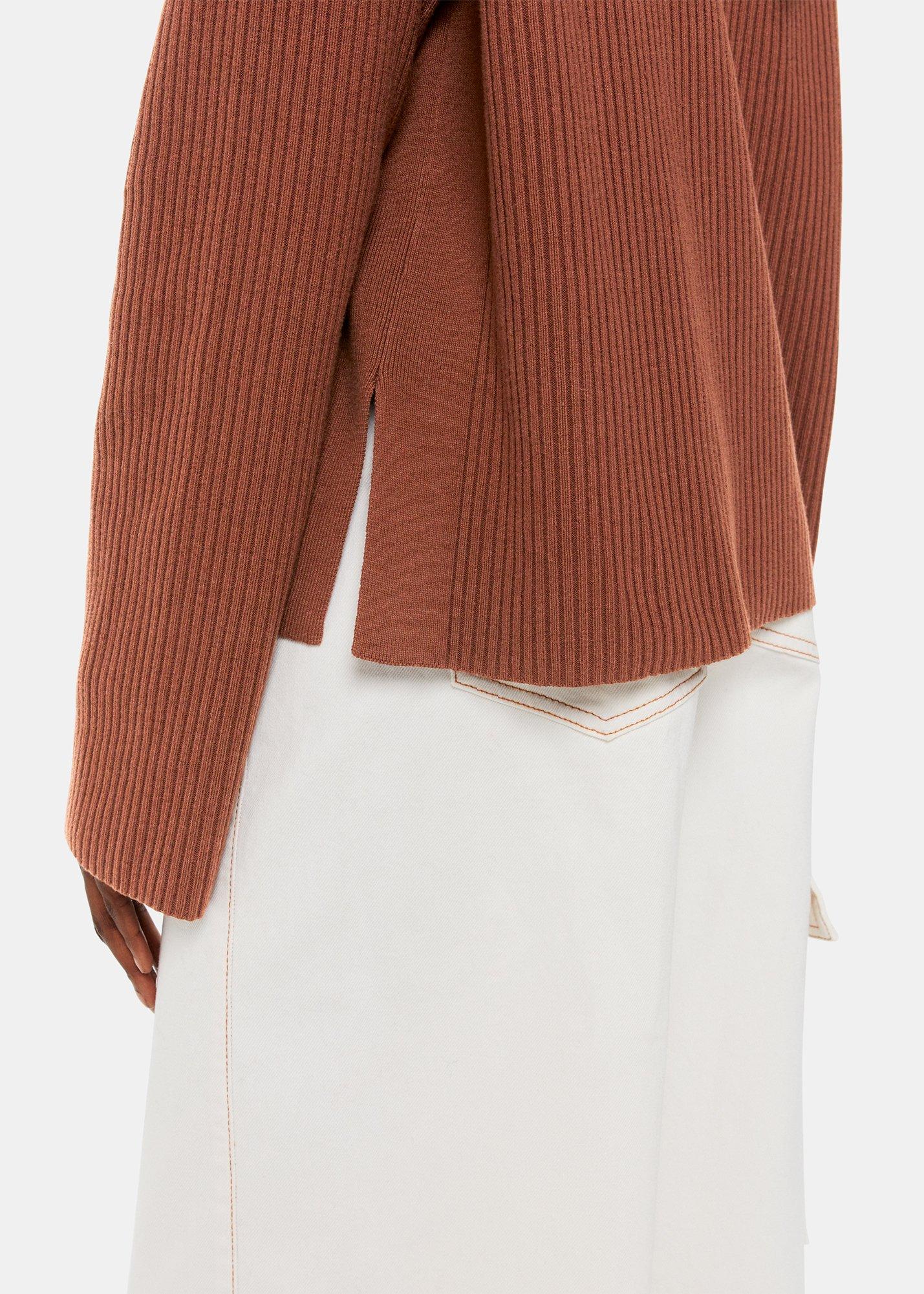 Rib Collar Cardigan