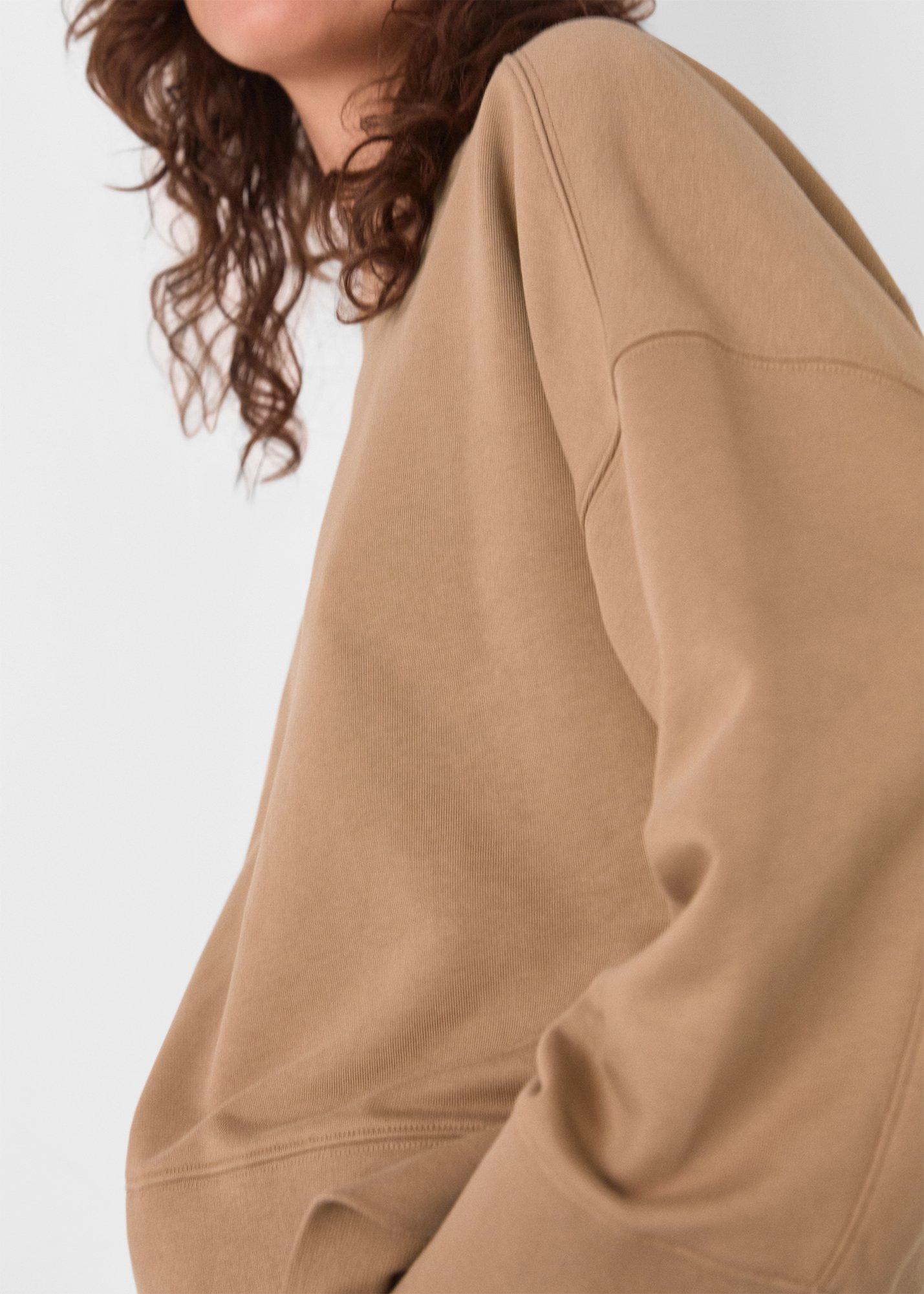 Rib Cuff Detail Jersey Sweat