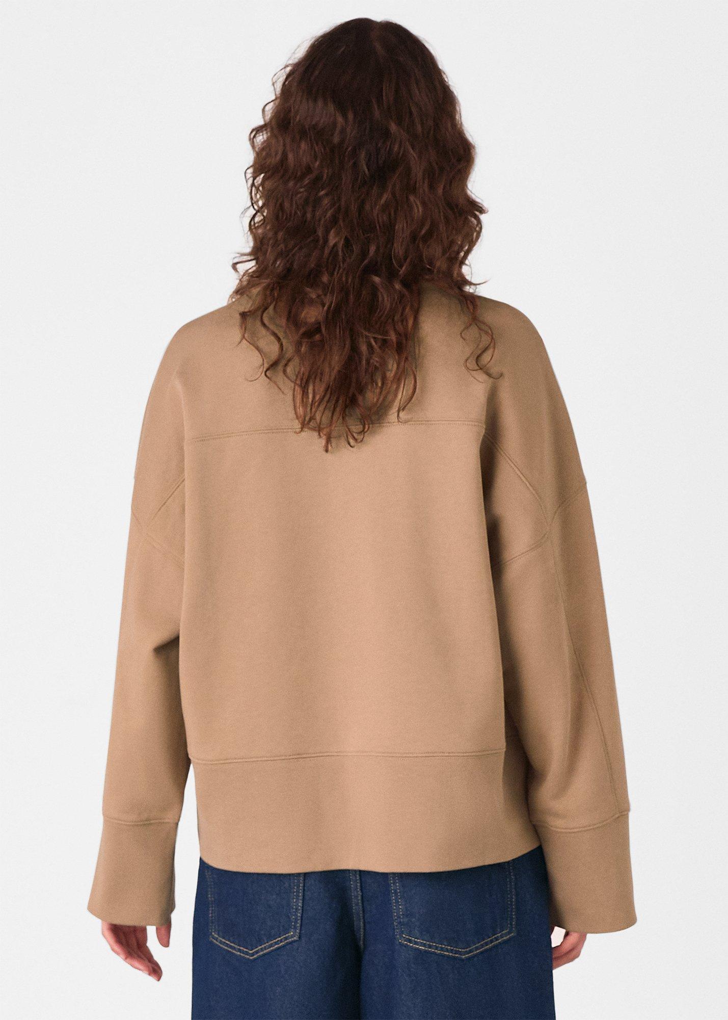 Rib Cuff Detail Jersey Sweat