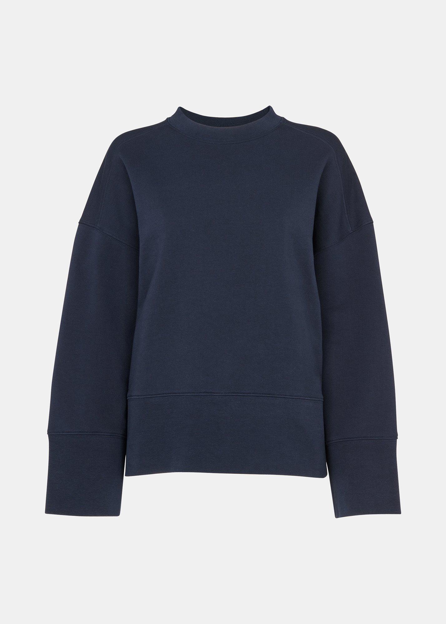 Rib Cuff Detail Jersey Sweat