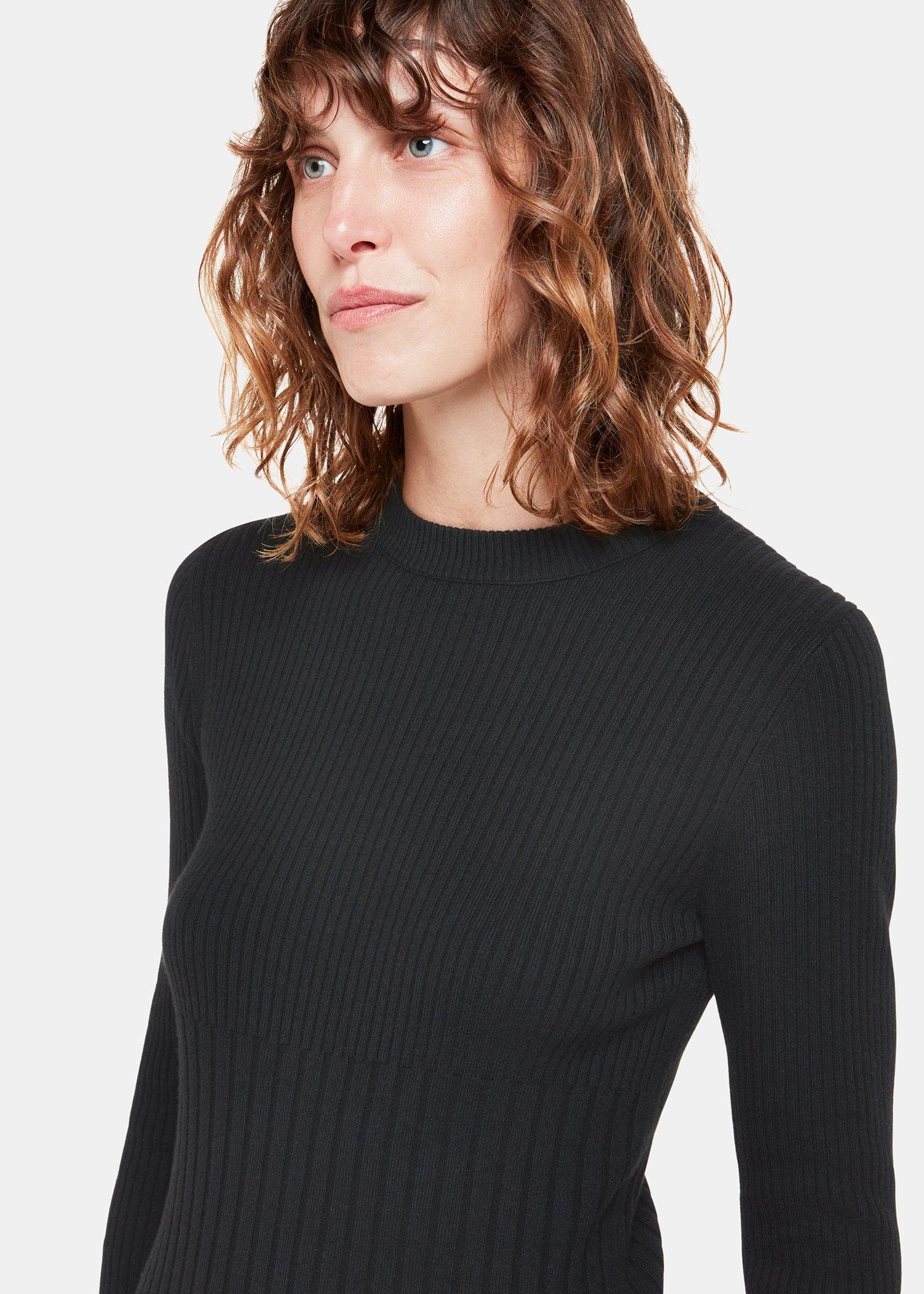 Ribbed Knitted Midi Dress