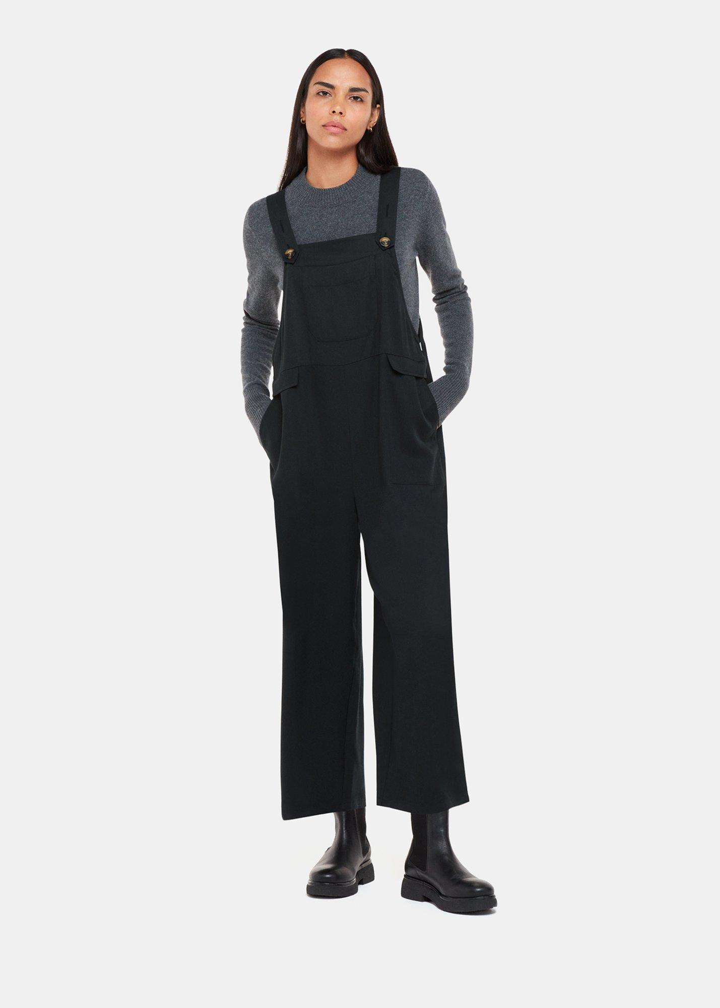 Black Riley Dungarees