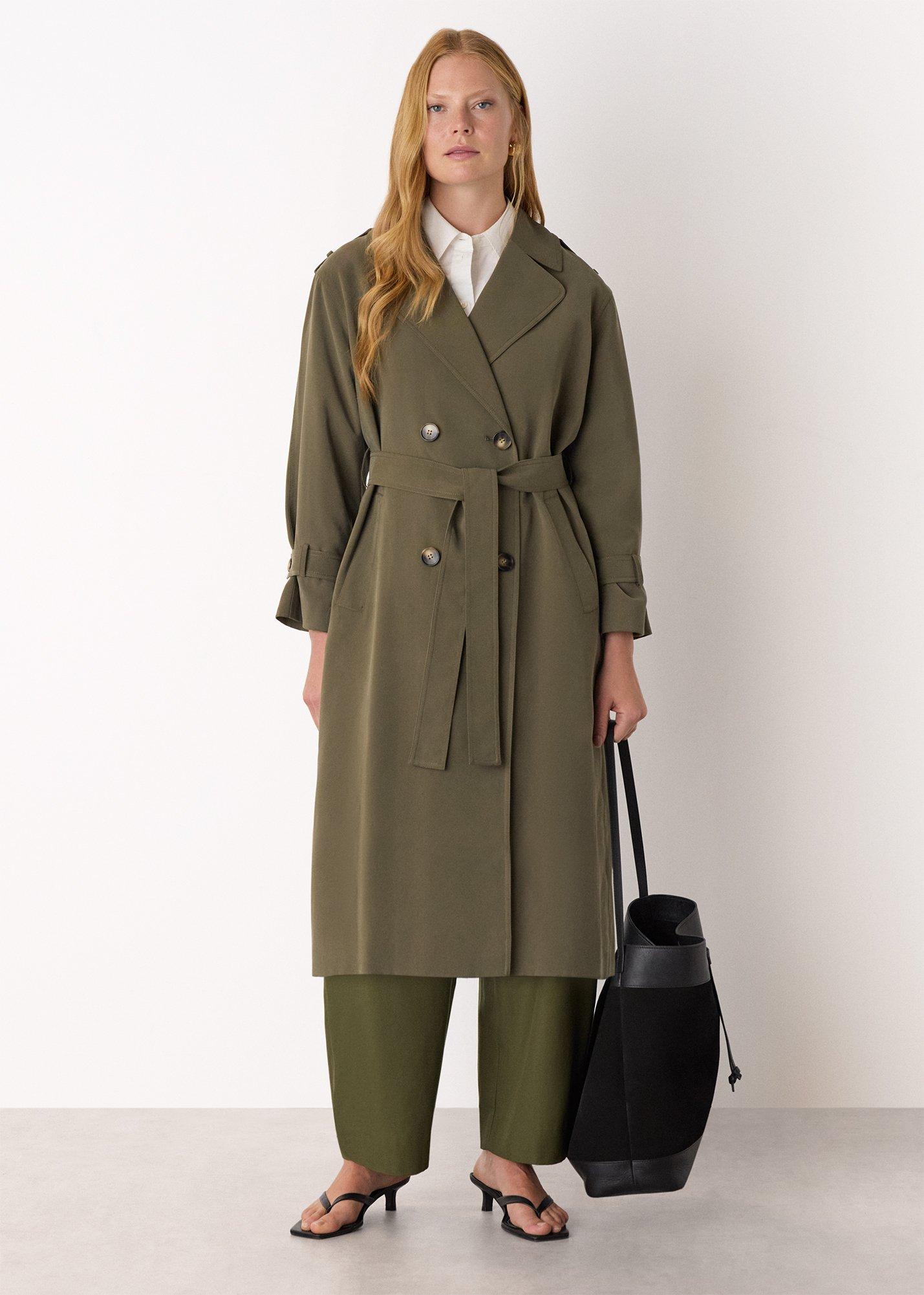 Khaki Riley Trench Coat