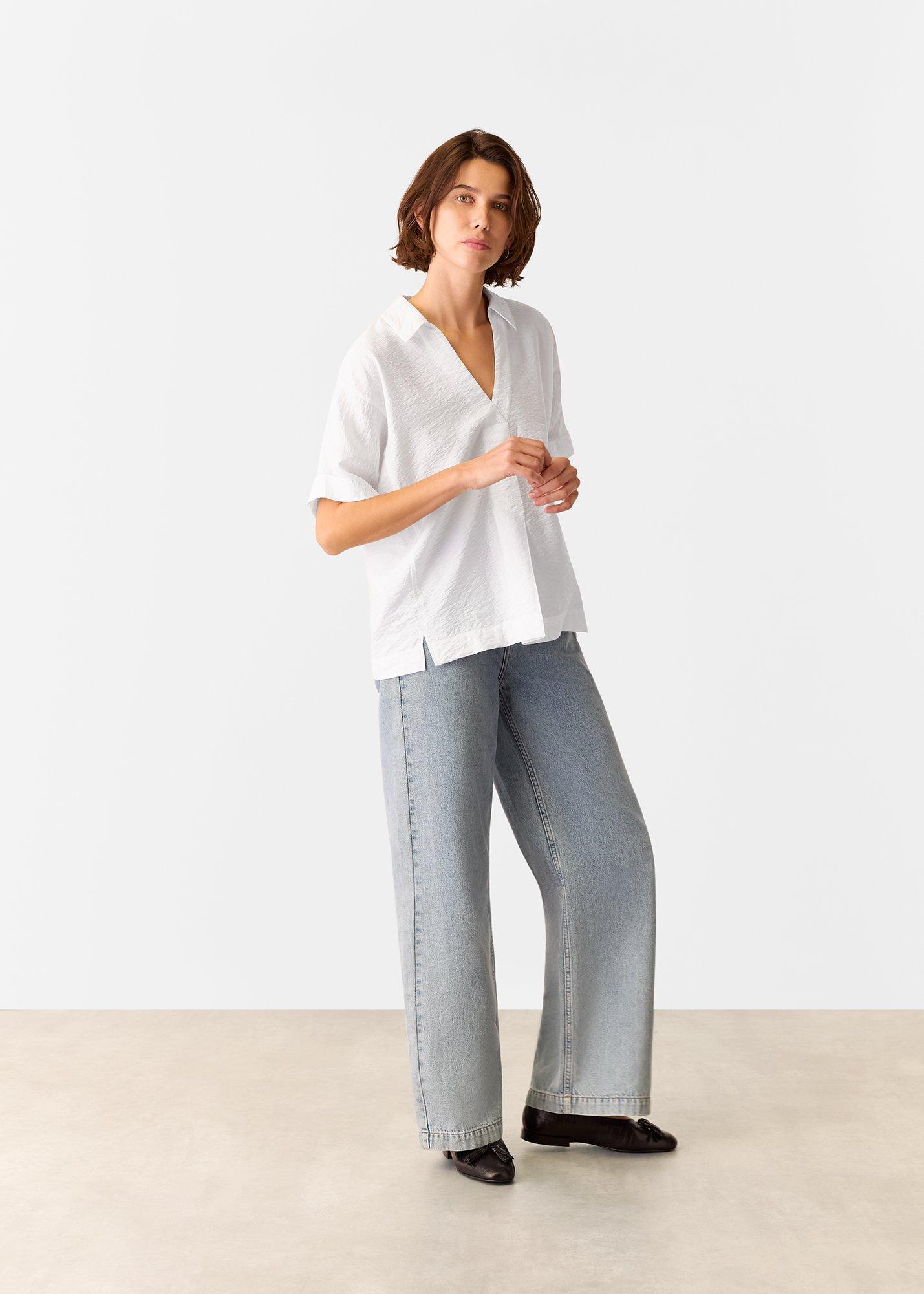 White Sasha Relaxed Shirt