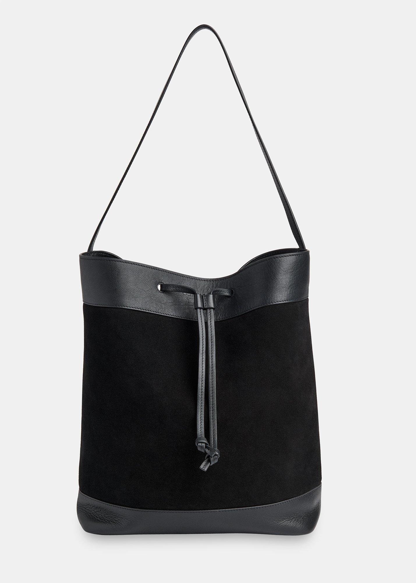 Black Sasha Suede Tote Bag