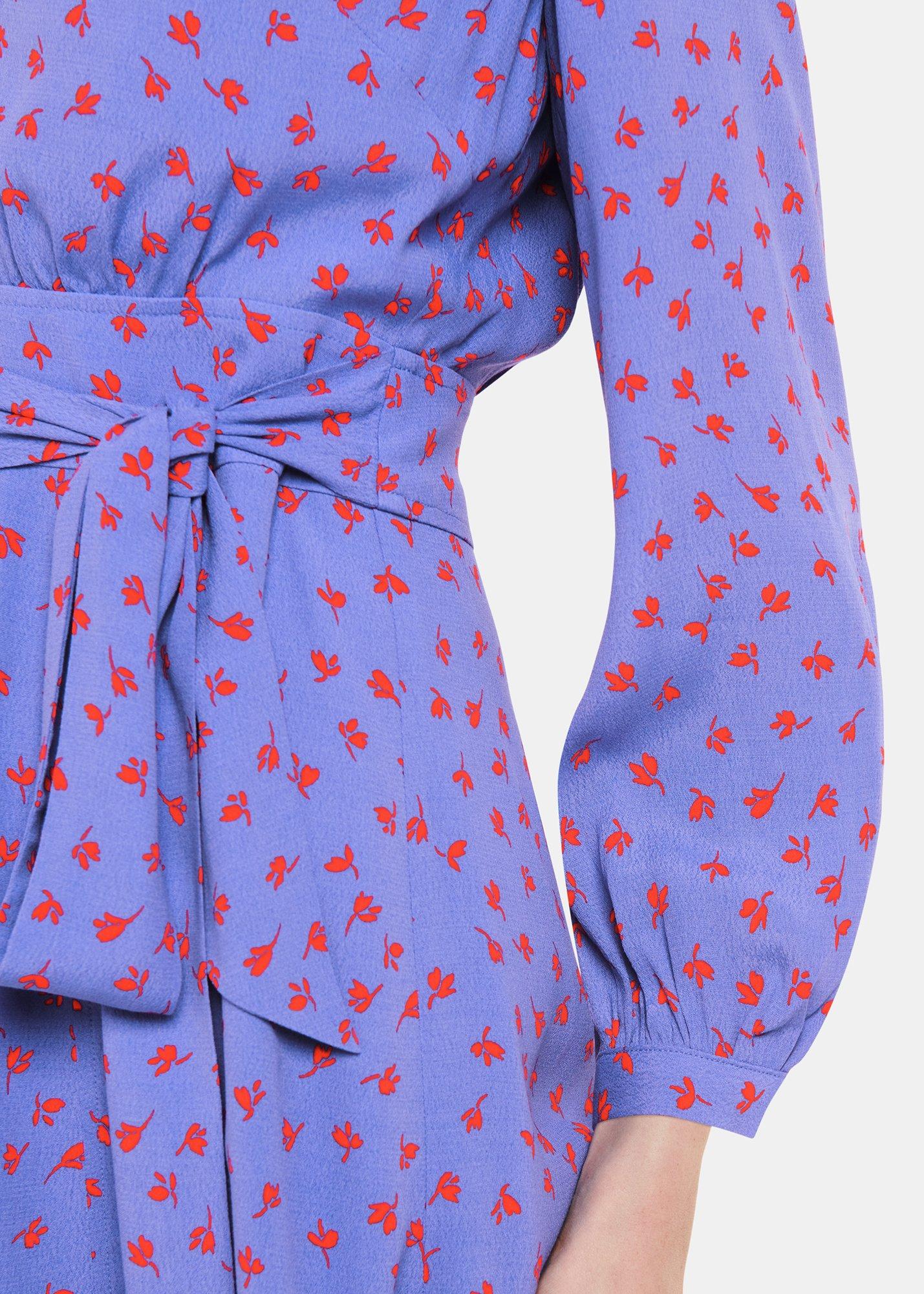 Petite Scattered Petals Print Dress