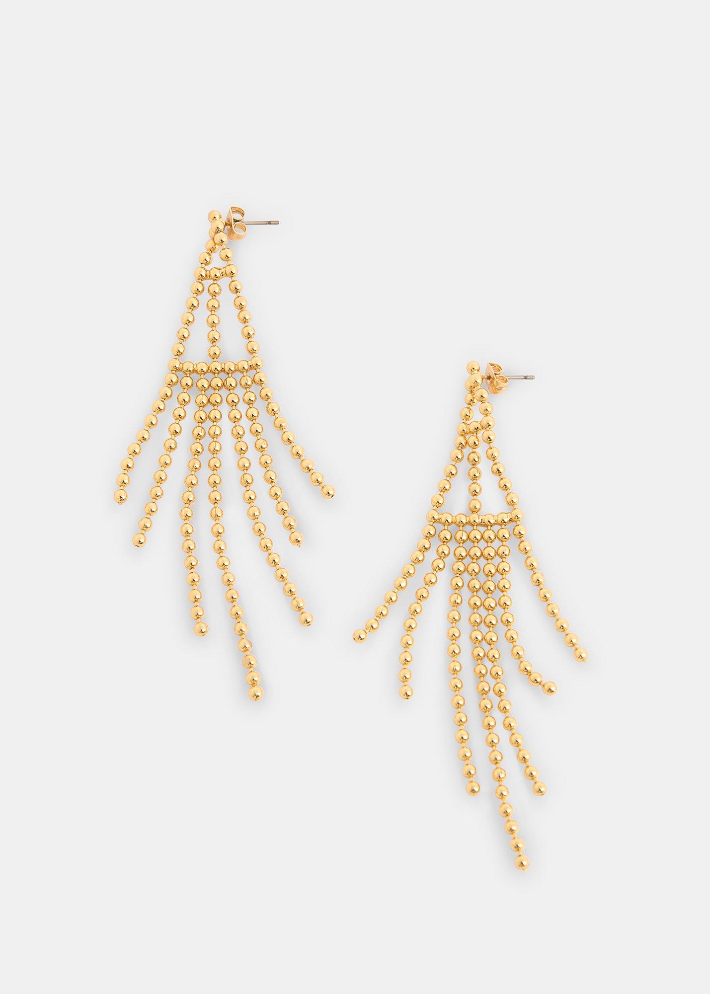 Seed Bead Statement Earring