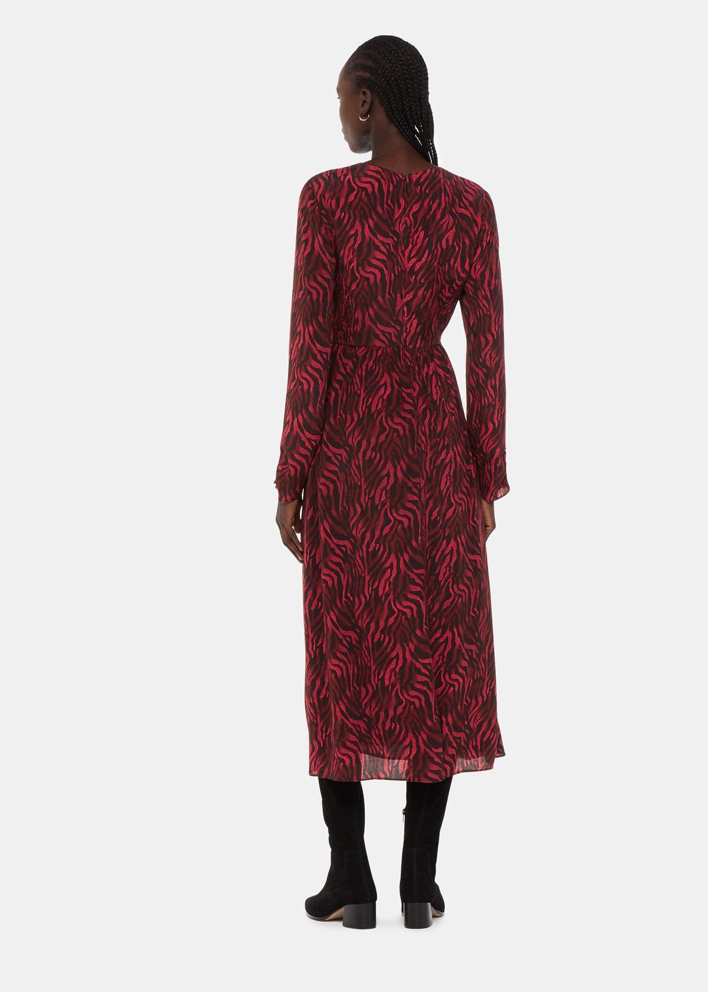 Red Shadow Tiger Heather Dress