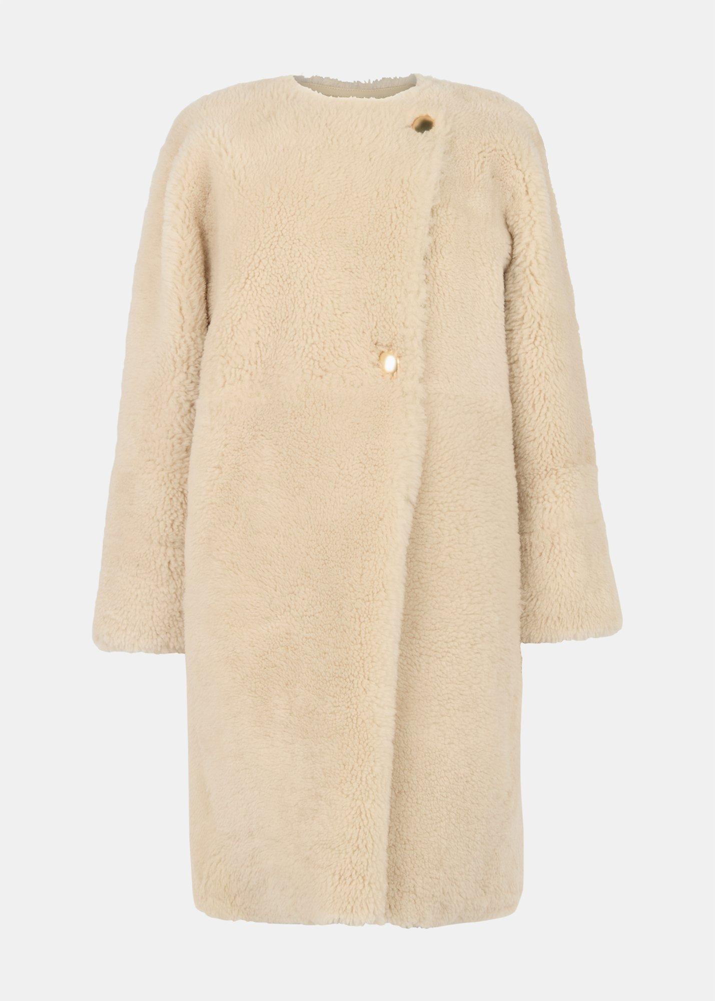 Shearling Cocoon Coat