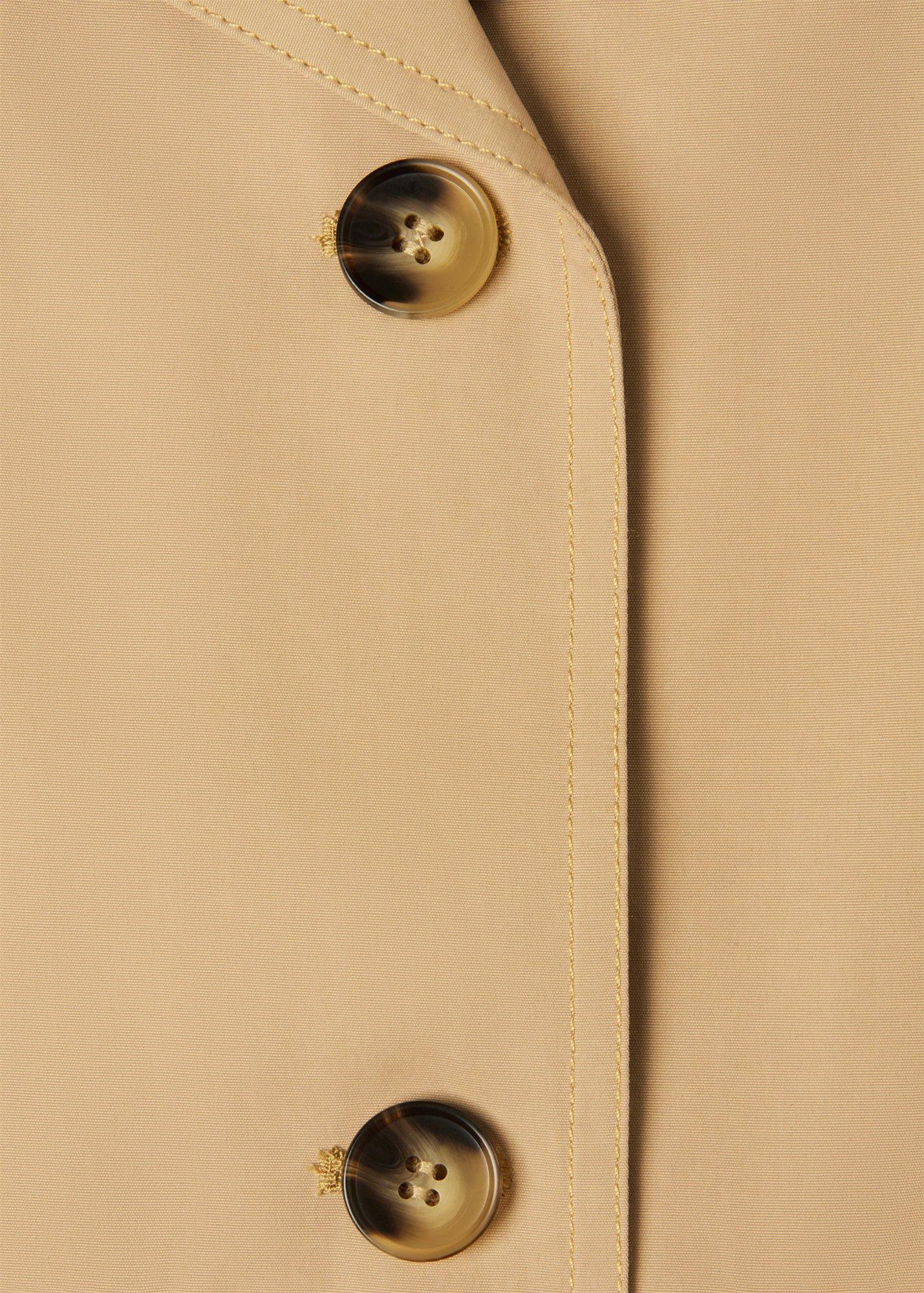 Petite Short Cotton Trench Jacket