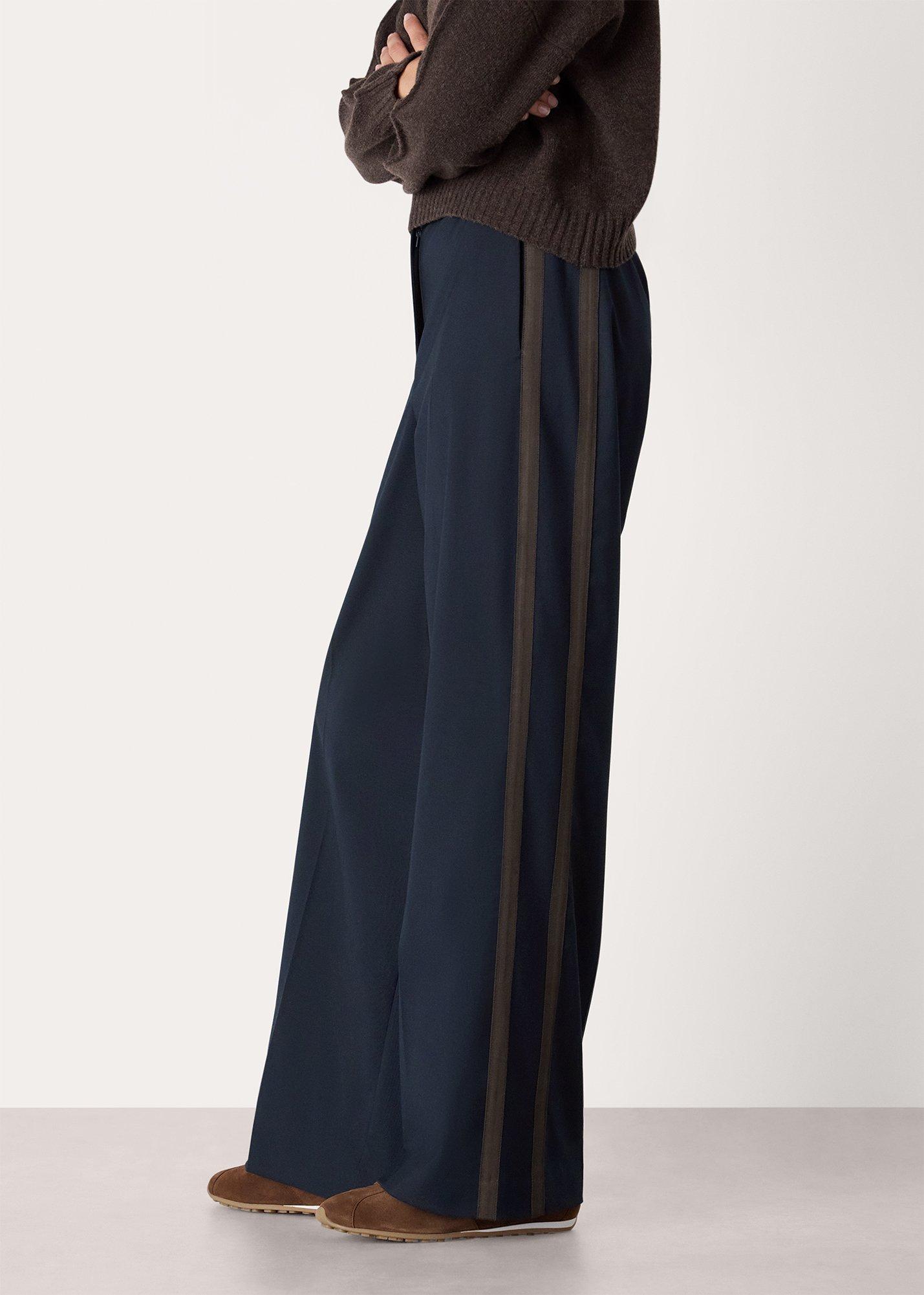 Navy Side Stripe Tailored Trouser