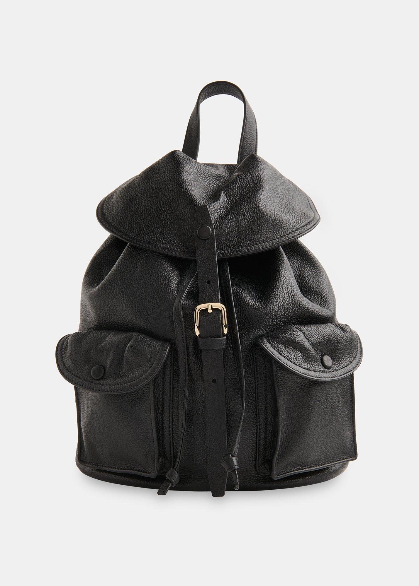 Black Sierra Pocket Detail Backpack