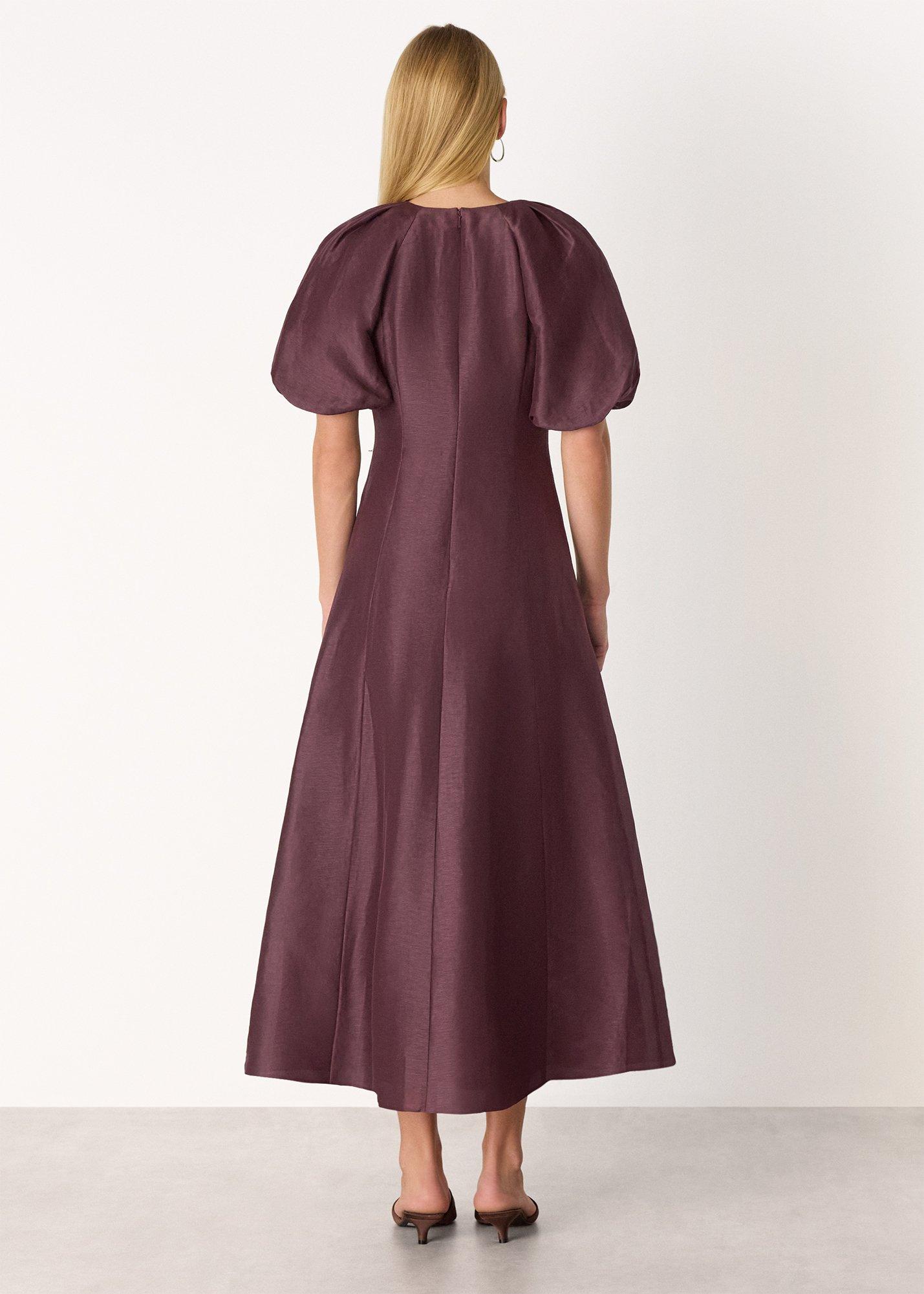 Silk Blend Taffeta Maxi Dress