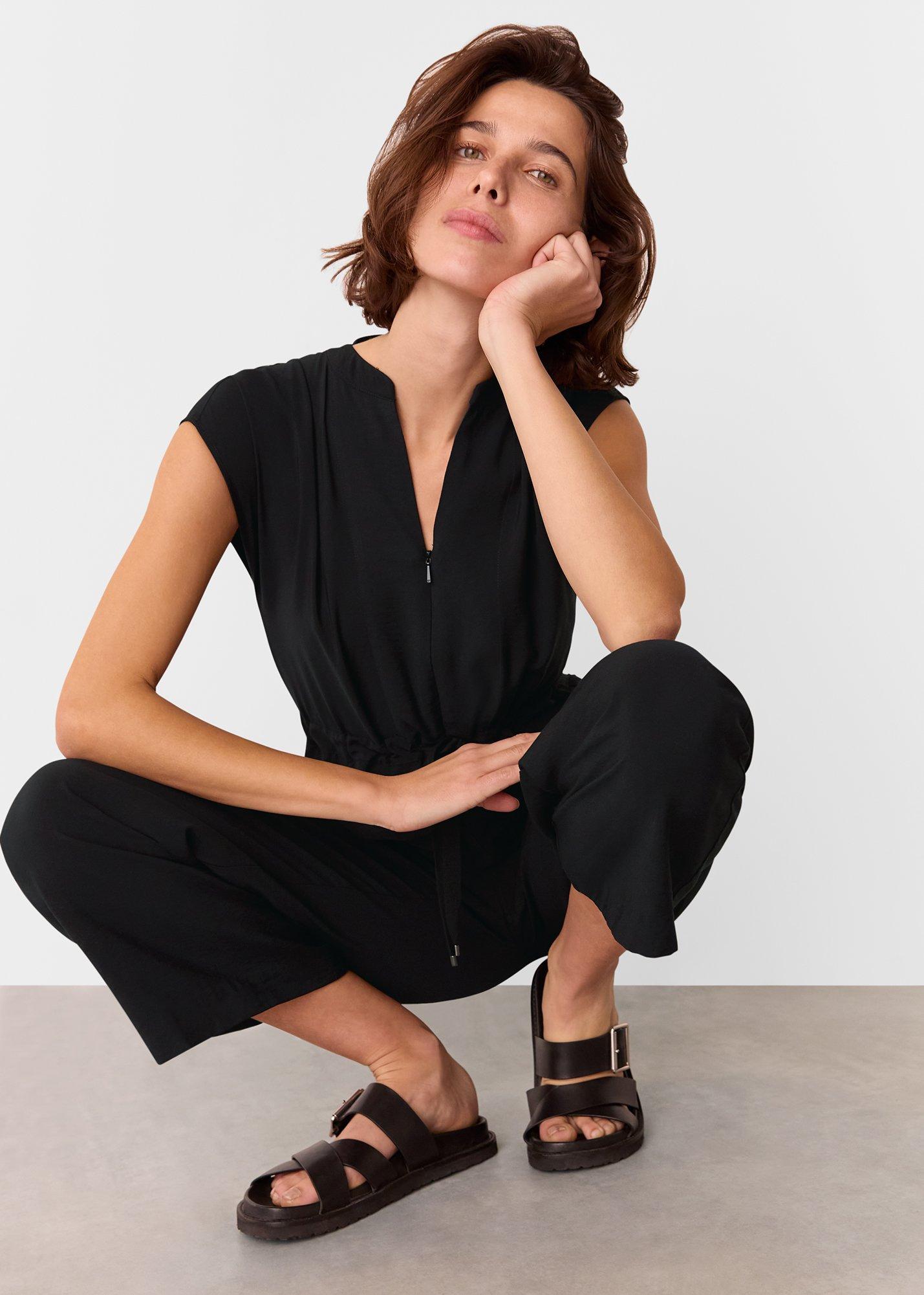 Sleeveless Drawstring Jumpsuit