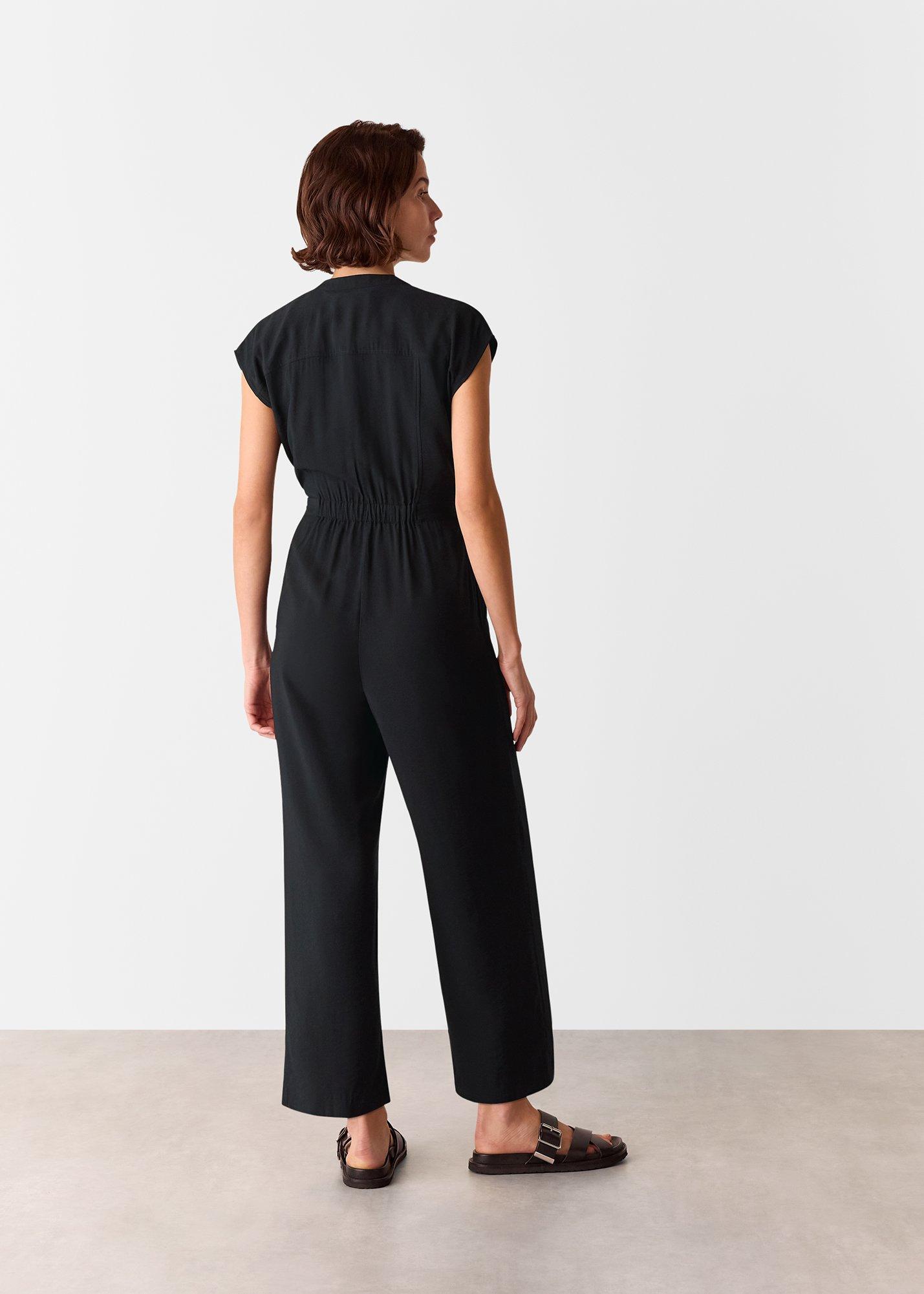 Sleeveless Drawstring Jumpsuit