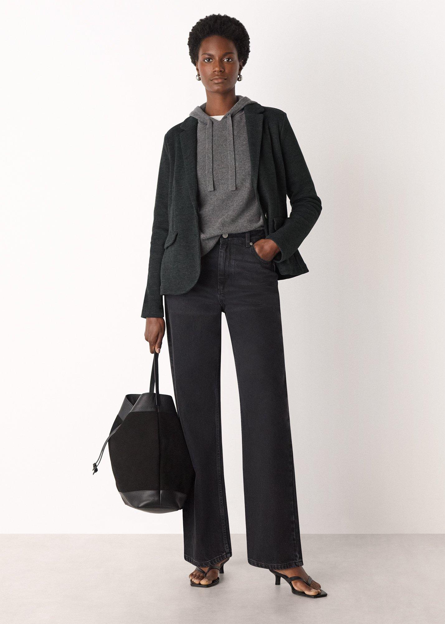 Slim Jersey Jacket Dark Grey