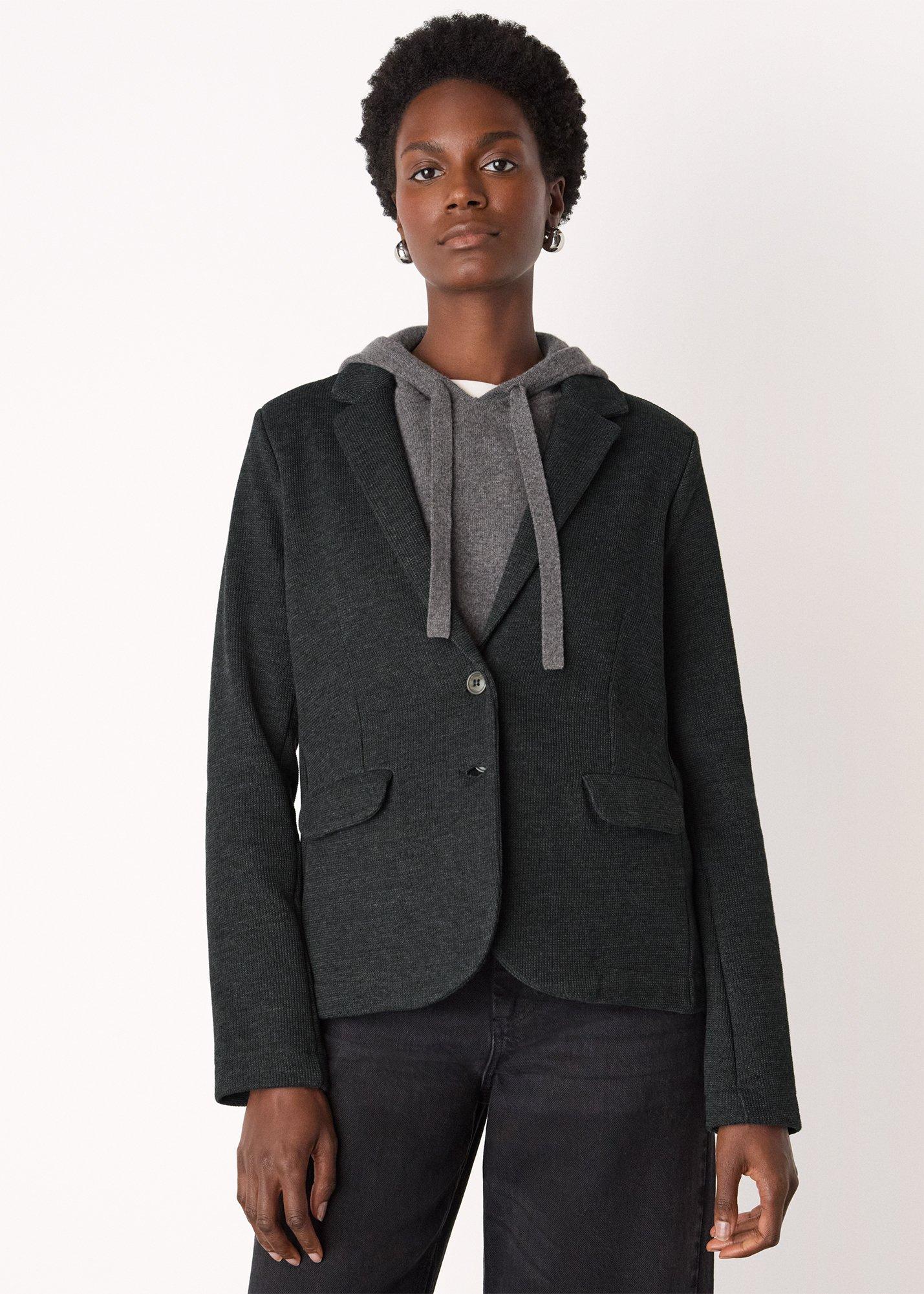 Slim Jersey Jacket Dark Grey