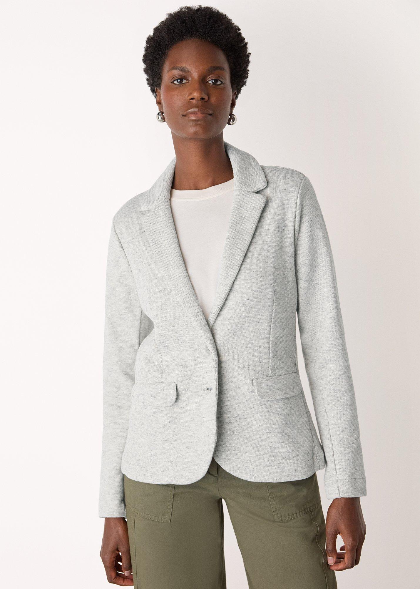 Slim Jersey Jacket Grey