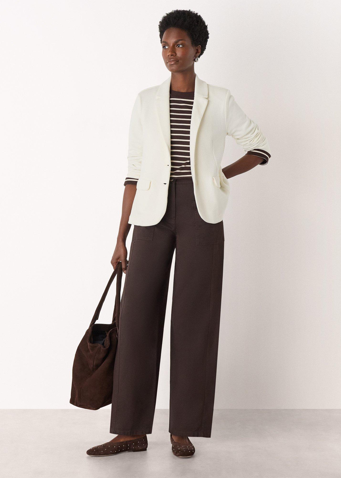 Ivory Slim Jersey Jacket