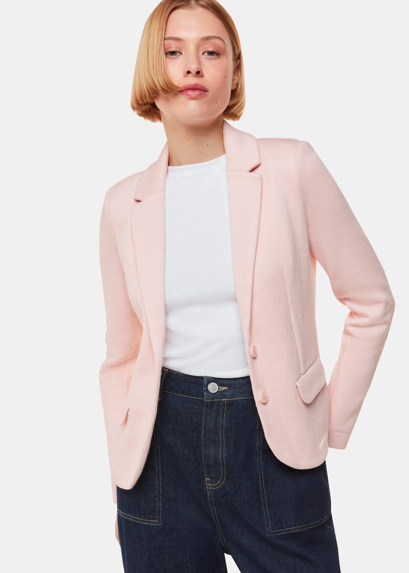 Pink Slim Jersey Jacket