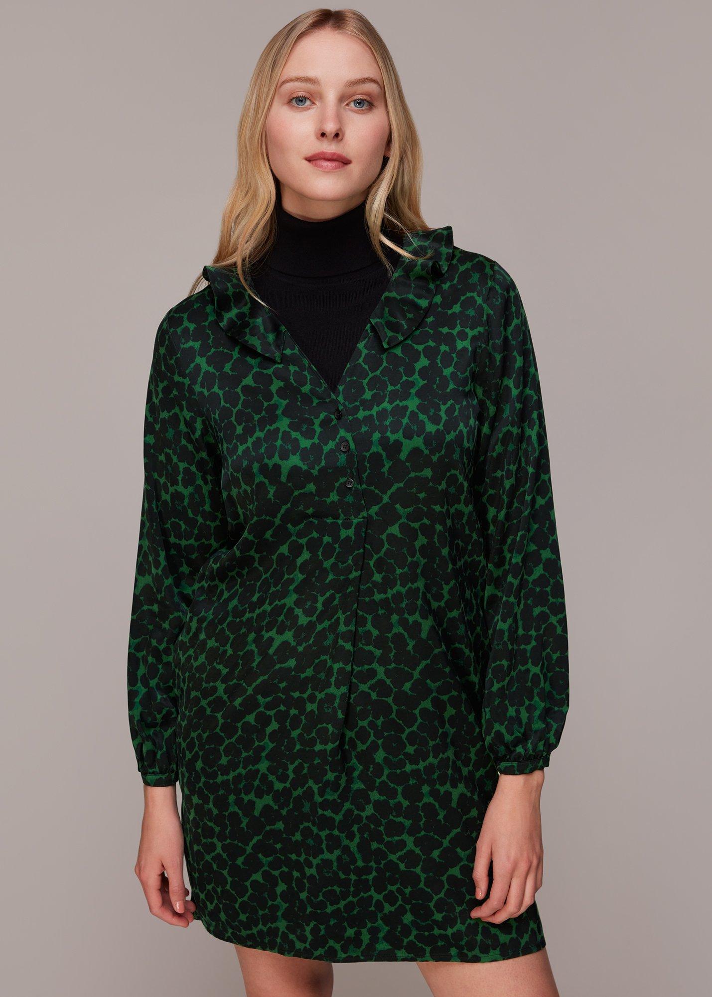 Smudge Animal Frill Dress