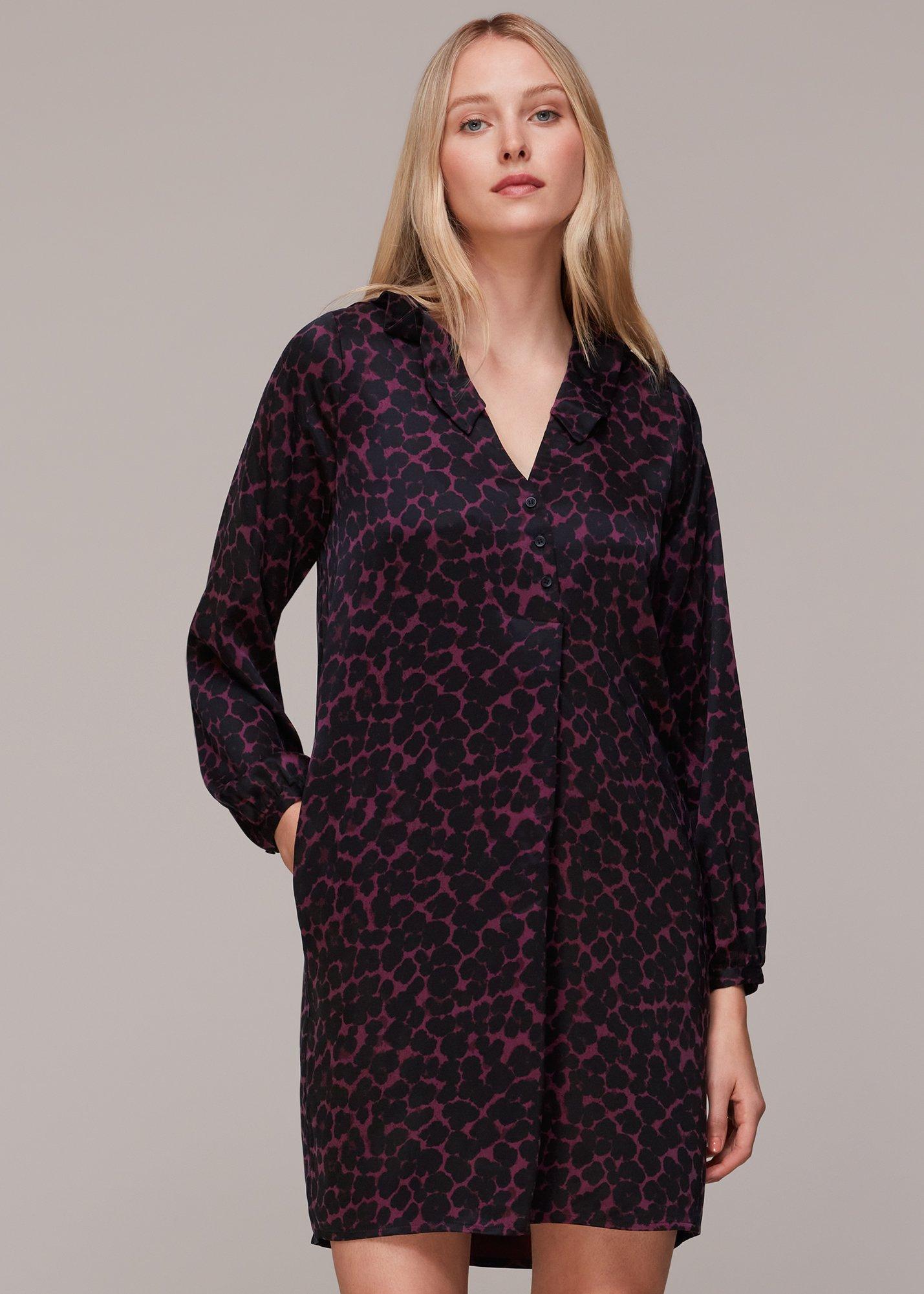 Smudge Animal Frill Dress