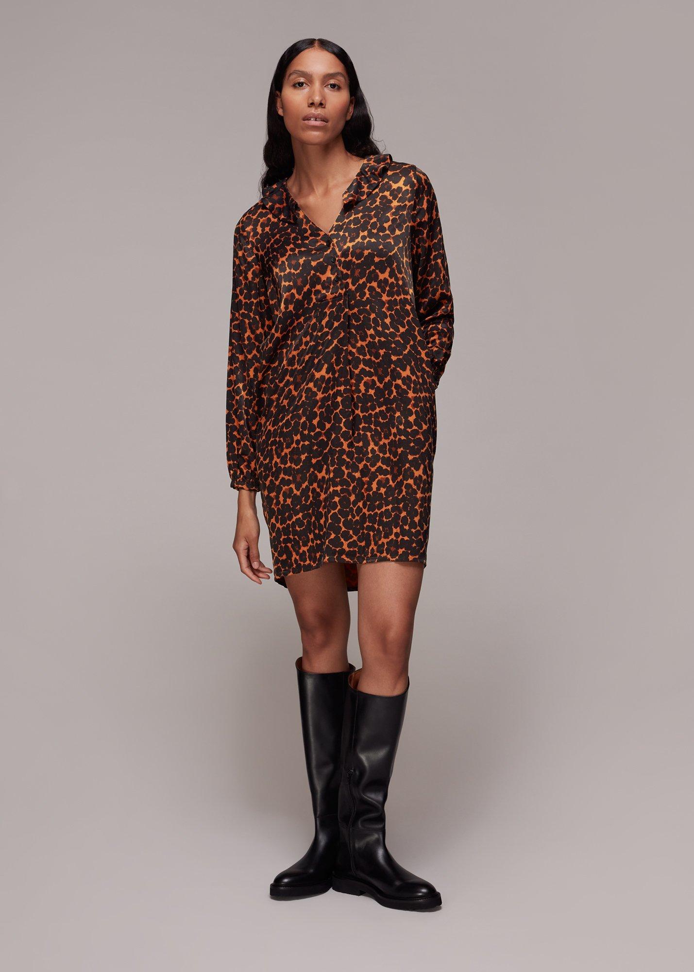 Smudge Animal Frill Dress