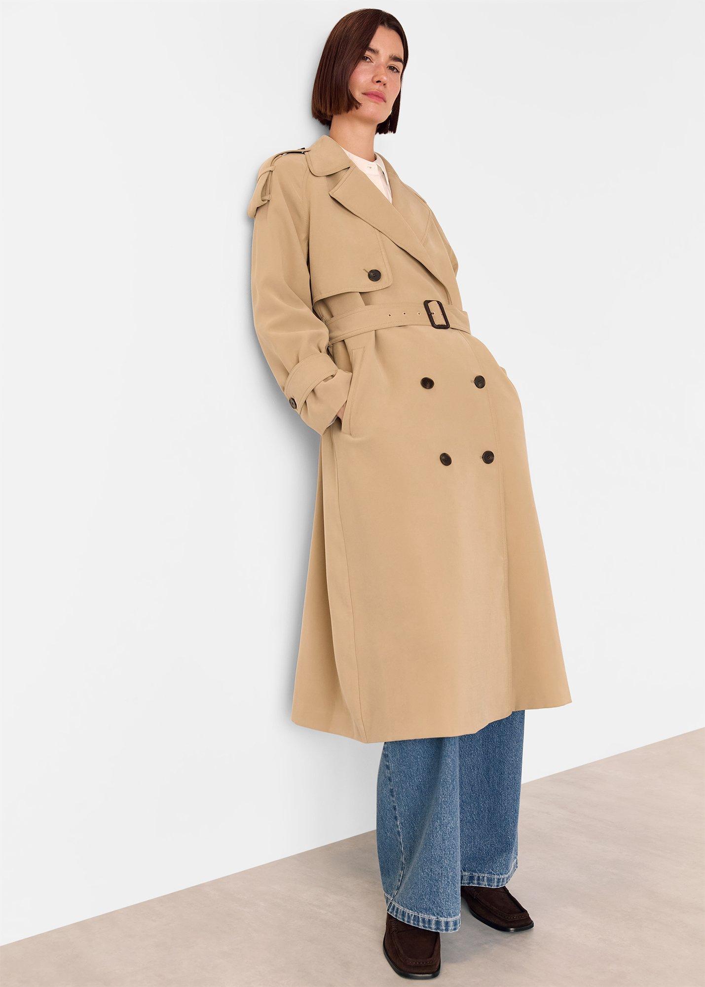 Soft Voluminous Trench Coat