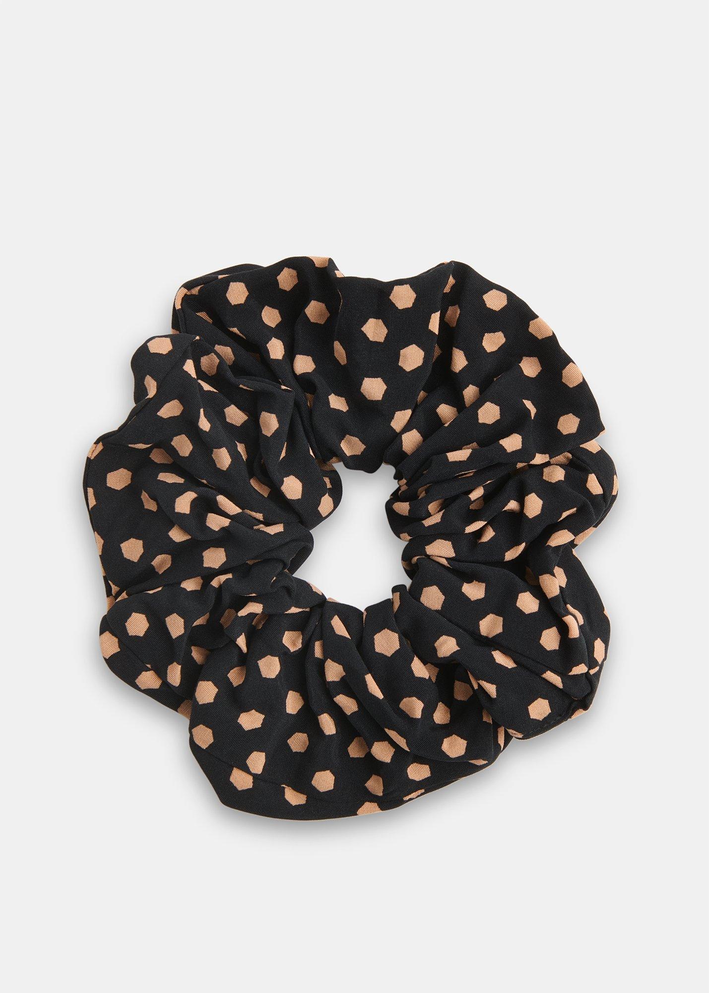Black Spot Scrunchie