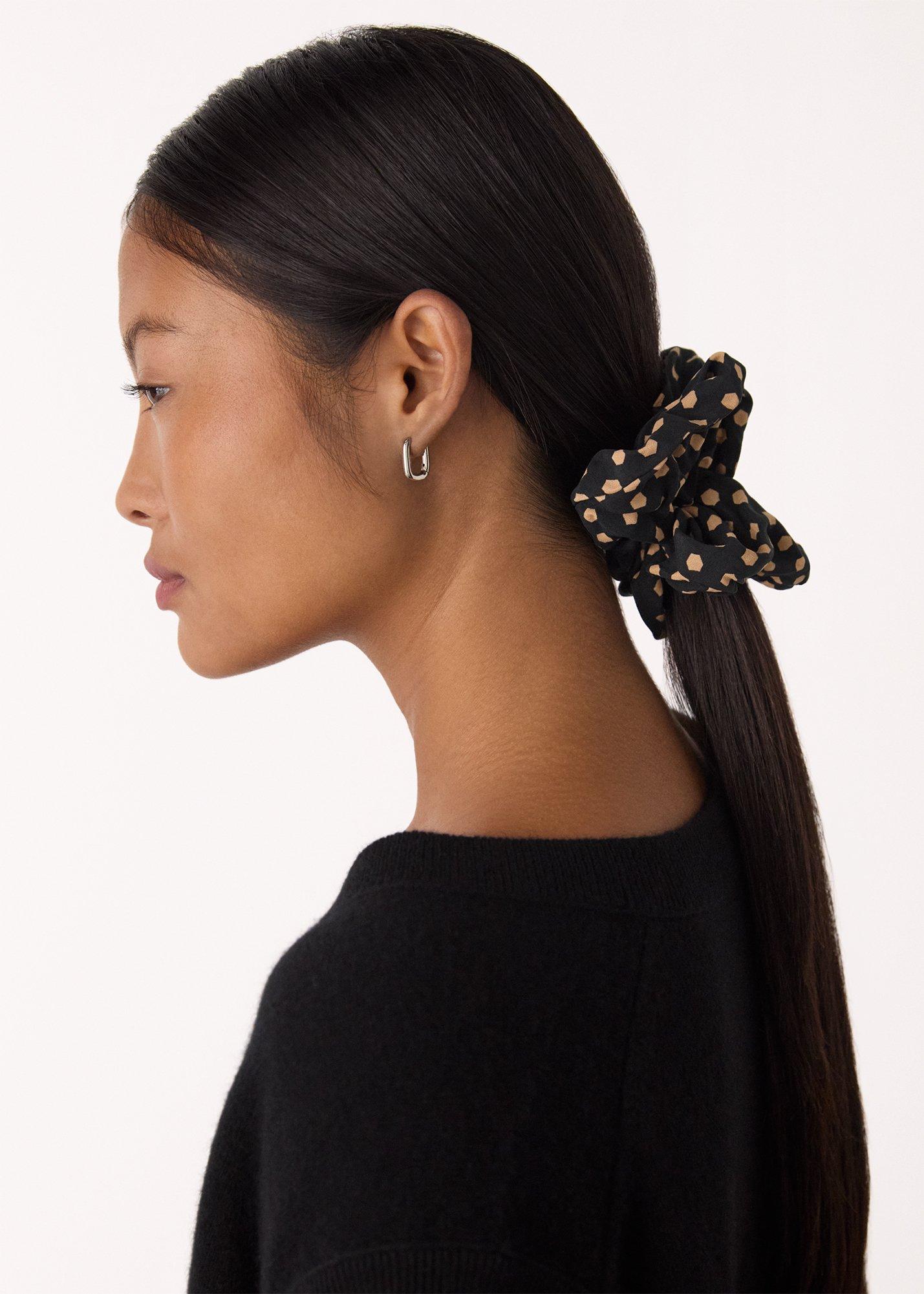 Black Spot Scrunchie