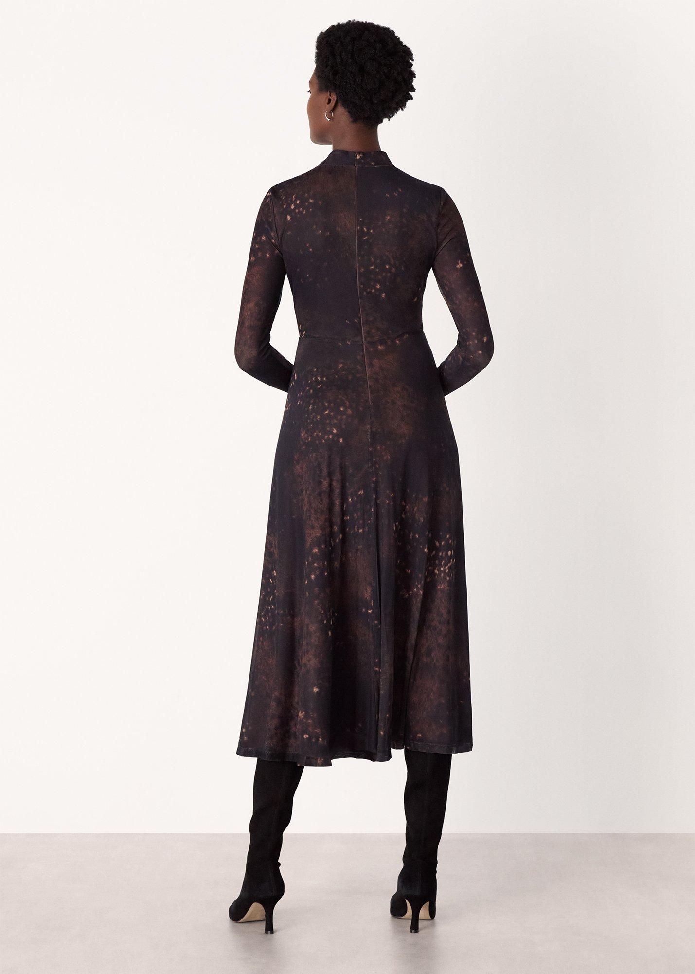 Spotted Animal Mesh Dress