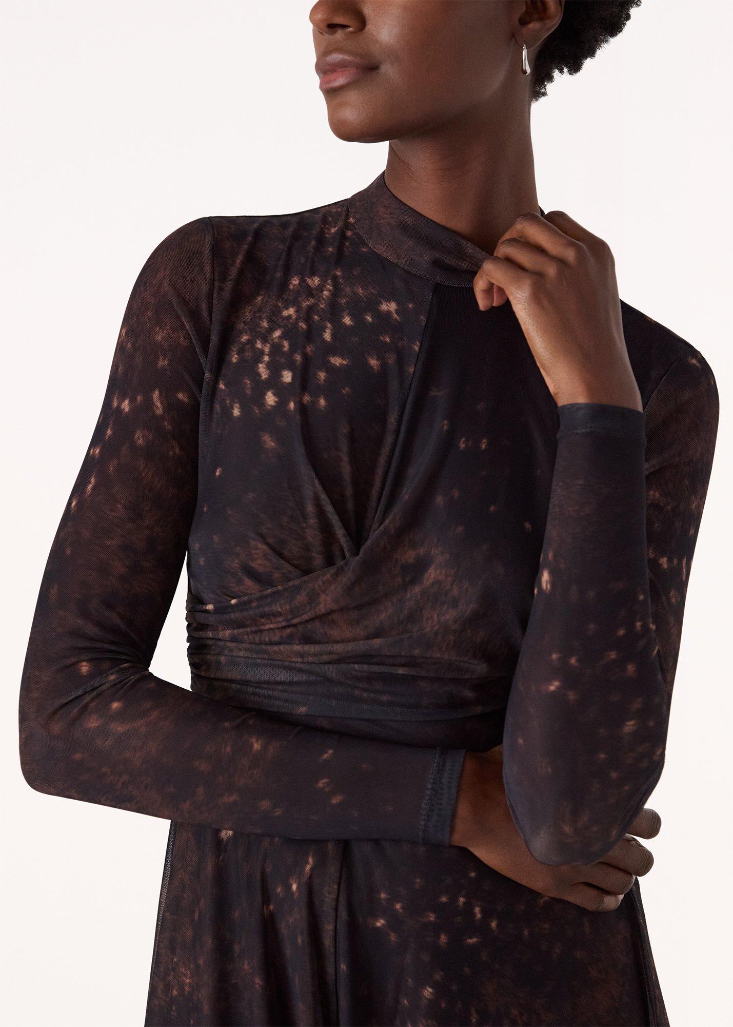 Spotted Animal Mesh Dress