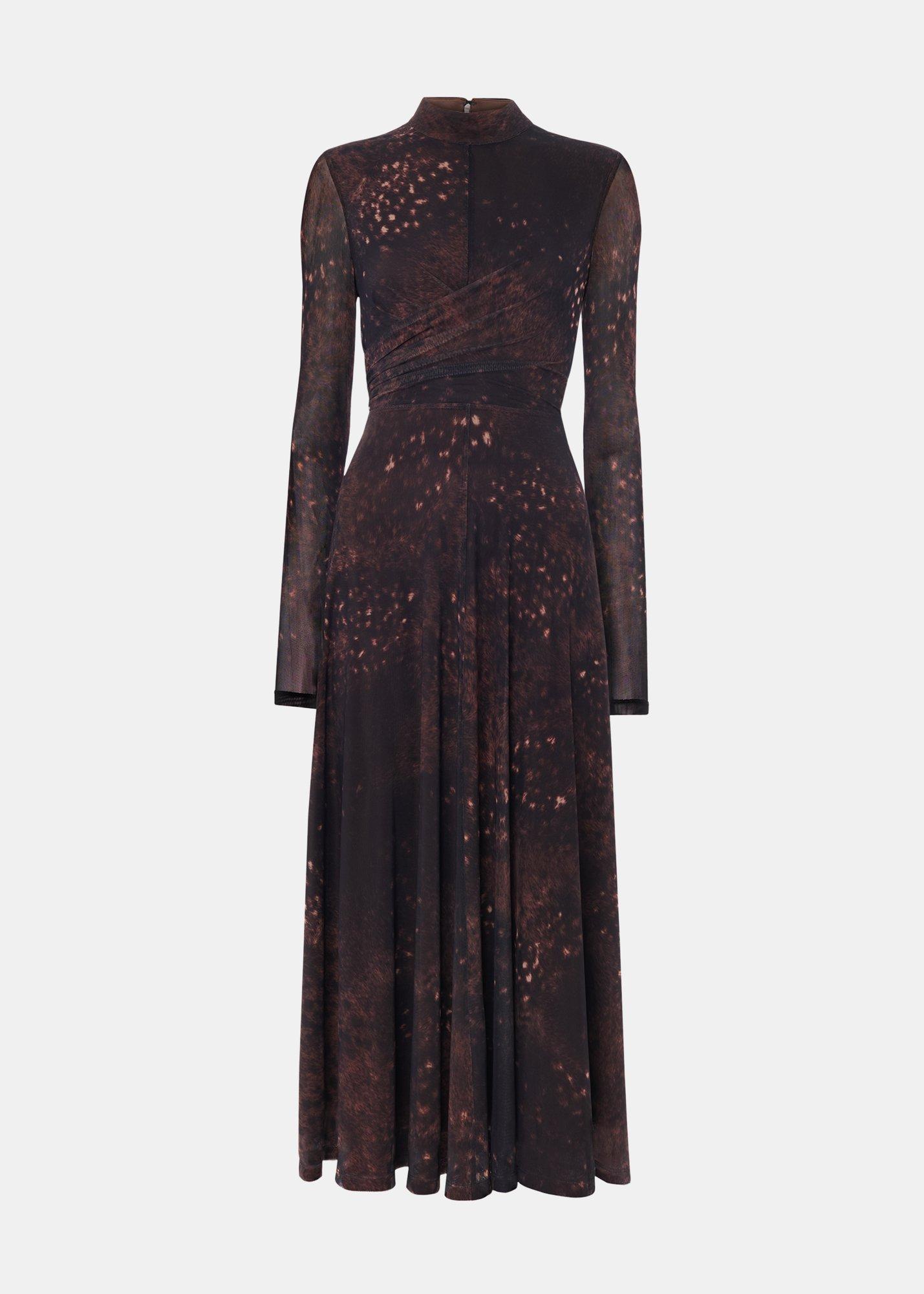 Spotted Animal Mesh Dress